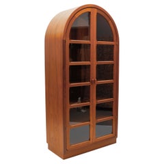 Meuble de rangement scandinave arrondi en bois de teck, années 1960