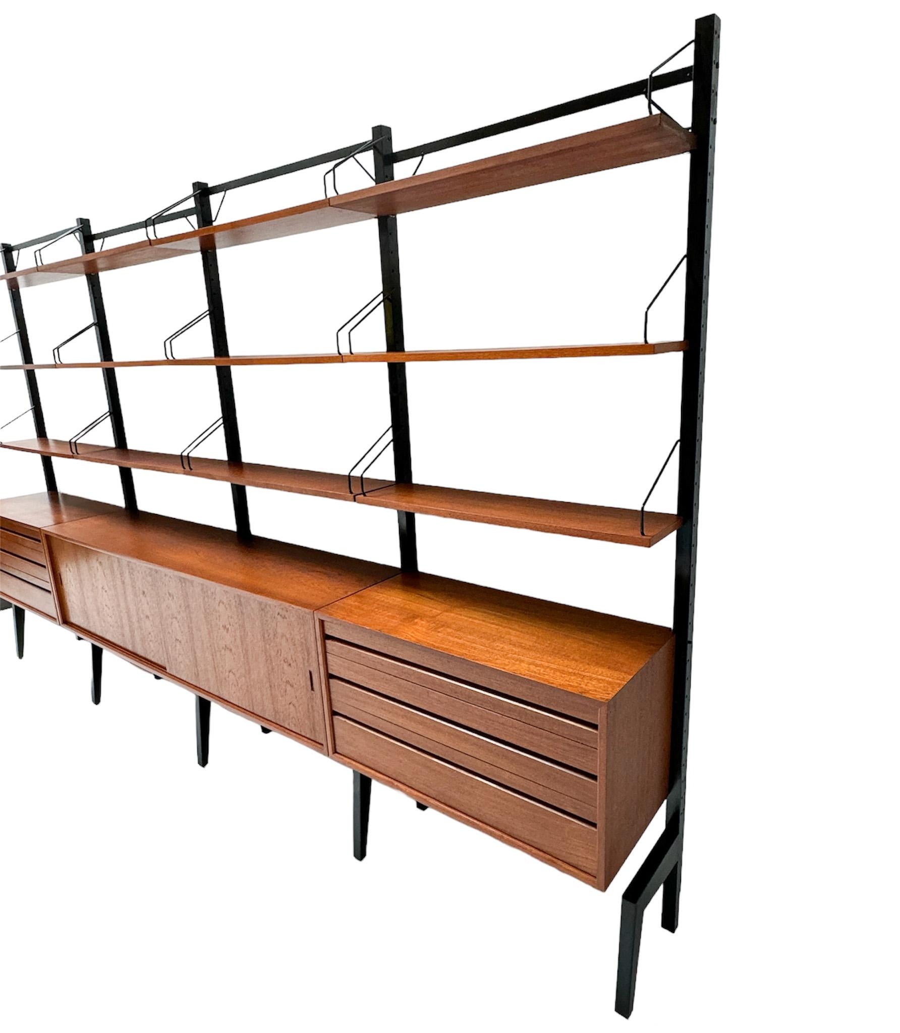 Mid-20th Century  Mid-Century Modern Royal Free Standing Wall Unit by Poul Cadovius, 1960s