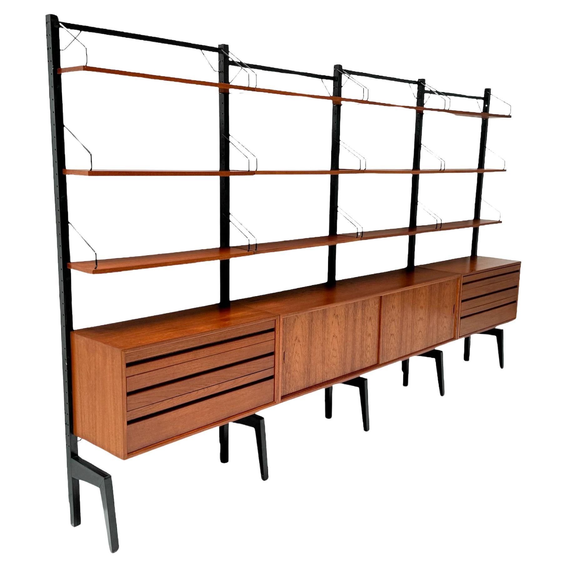  Mid-Century Modern Royal Free Standing Wall Unit by Poul Cadovius, 1960s