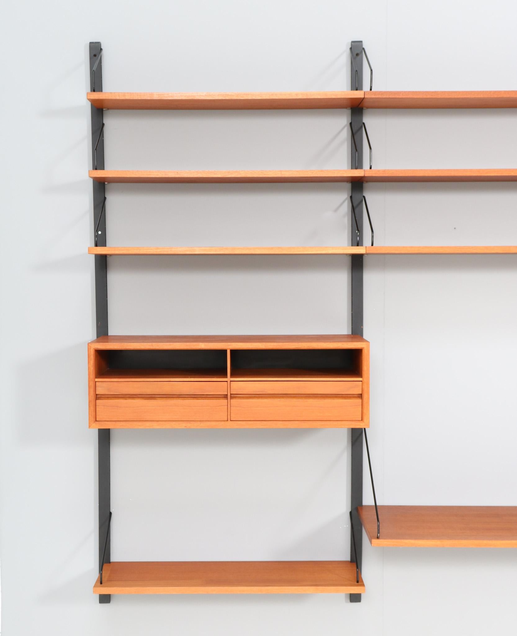 Mid-20th Century Mid-Century Modern Royal Wall Unit by Poul Cadovius for Cado, 1960s For Sale