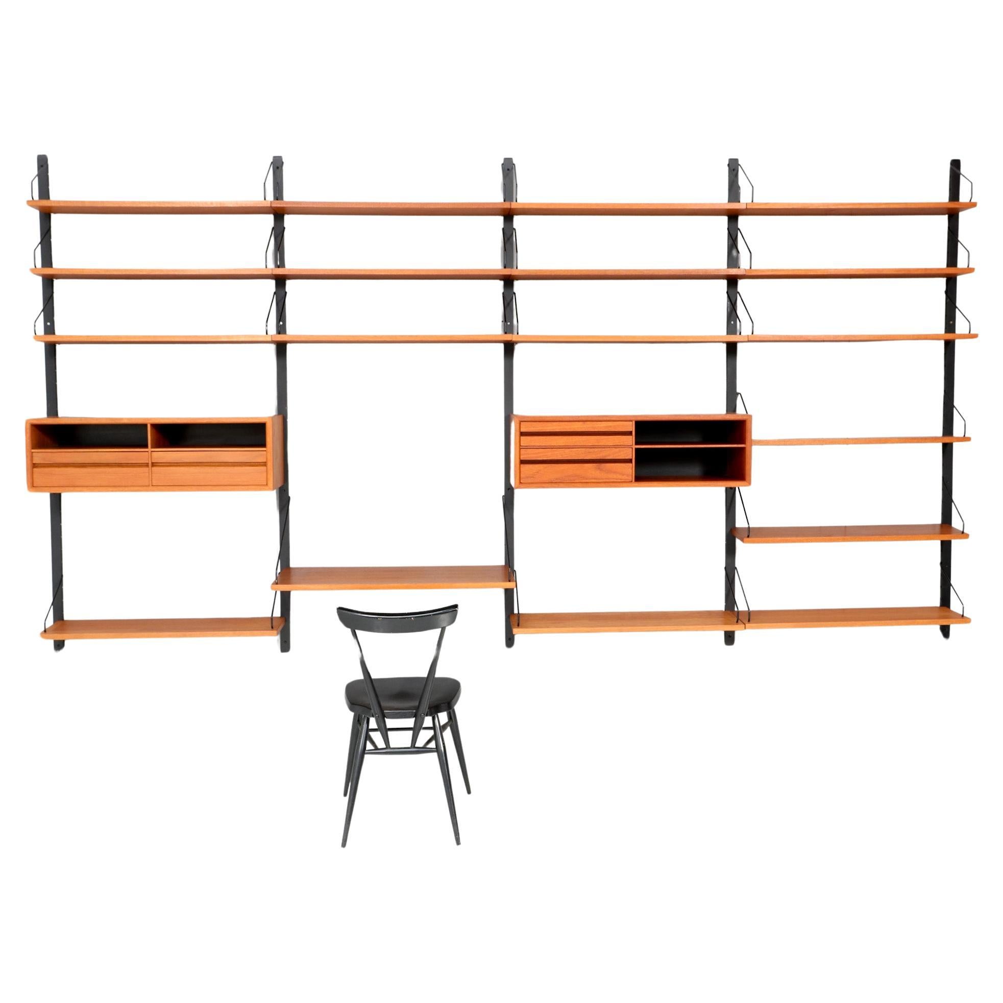 Mid-Century Modern Royal Wall Unit by Poul Cadovius for Cado, 1960s For Sale