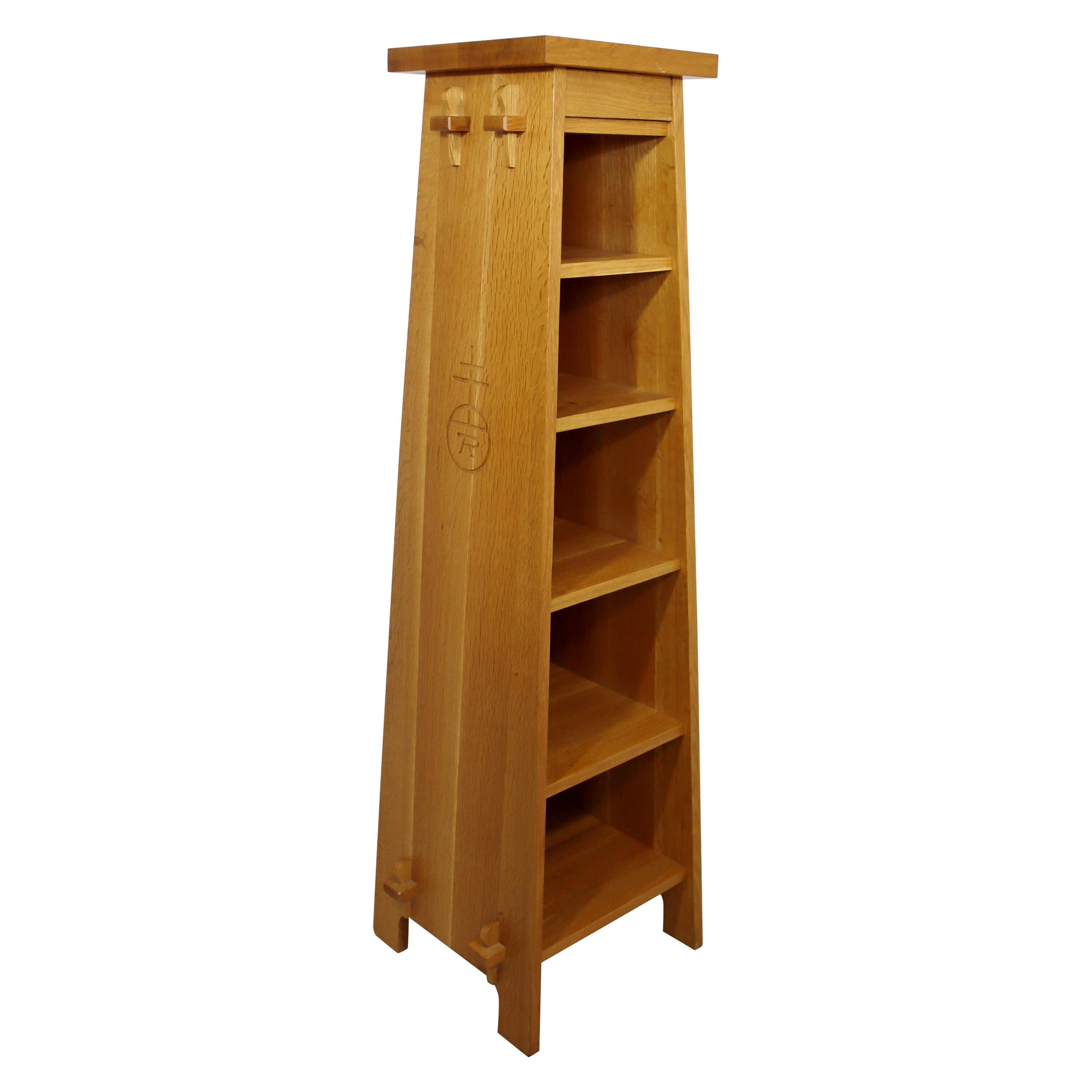 Mid-Century Modern Roycroft Asian Style Tall Shelving Unit Bookcase & Magazine