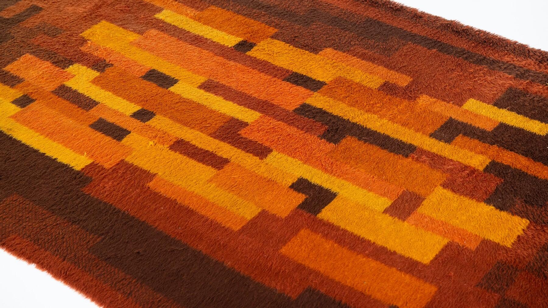 Mid-Century Modern Rug, Italy, 1970s For Sale 2