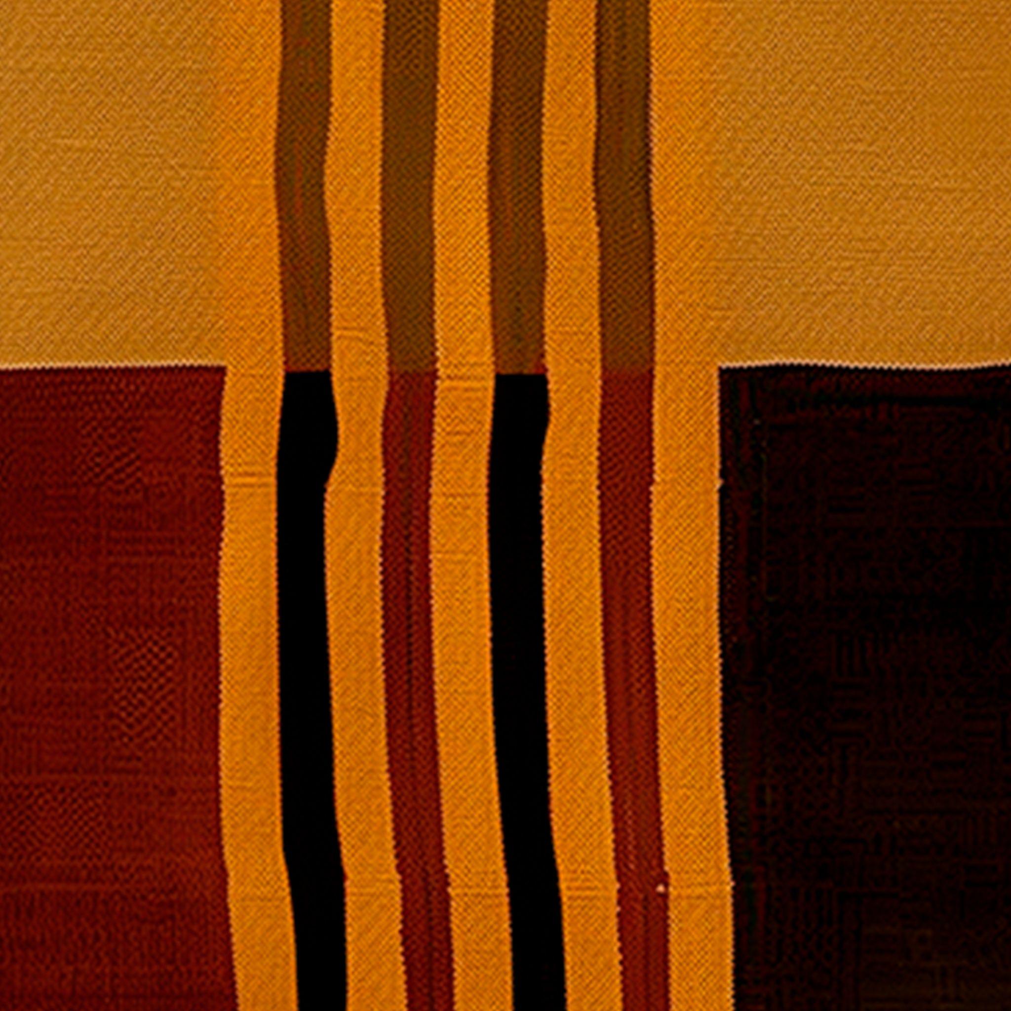 Mid-Century Modern Runner Organic Stripes Pattern Red, Brown, Orange, Yellow, Black

The Pine Runner draws inspiration from the warmth of an autumn forest, encapsulating the essence of dry, earthy colors reminiscent of spiritual, mystic woods. This