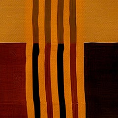 Mid-Century Modern Runner Stripes Pattern Red, Brown, Orange, Yellow, Black