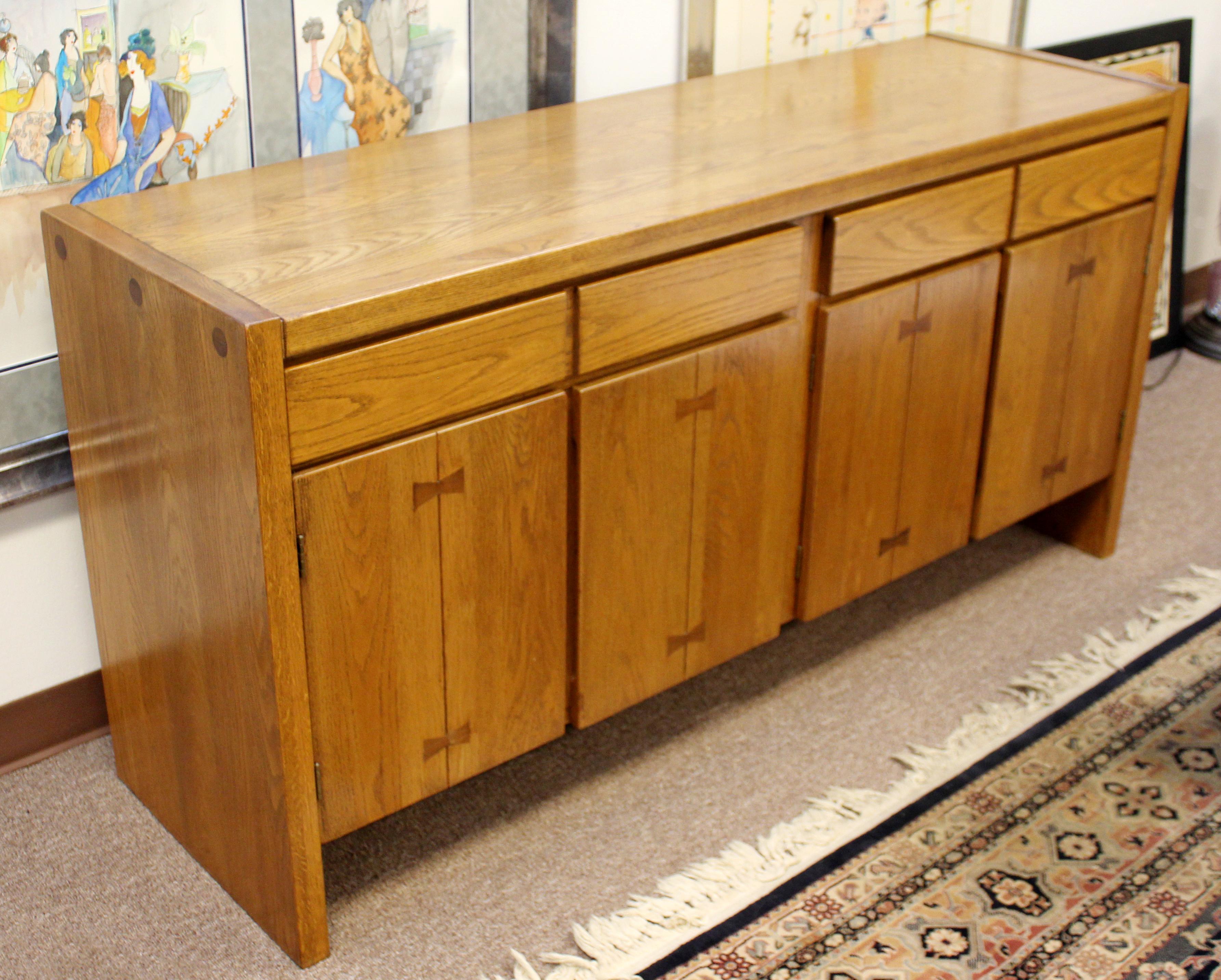 American Mid-Century Modern Russel Wright for Conant Ball Wood Sideboard Credenza, 1950s