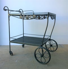 Mid-Century Modern Painted Russell Woodard Arnold Palmer Patio Bar / Drinks Cart