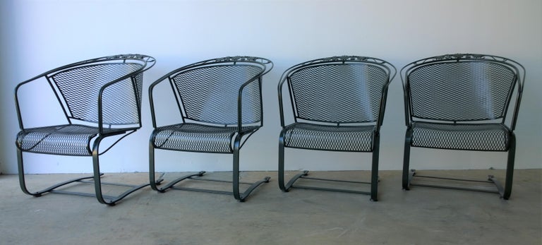 Mid-Century Modern Russell Woodard Arnold Palmer Patio Set of 4 Chairs and Table at 1stdibs