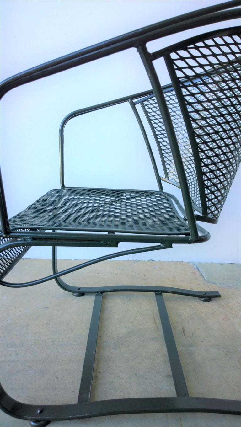 Mid-Century Modern Russell Woodard Arnold Palmer Patio Set of 4 Chairs and Table For Sale at 1stdibs