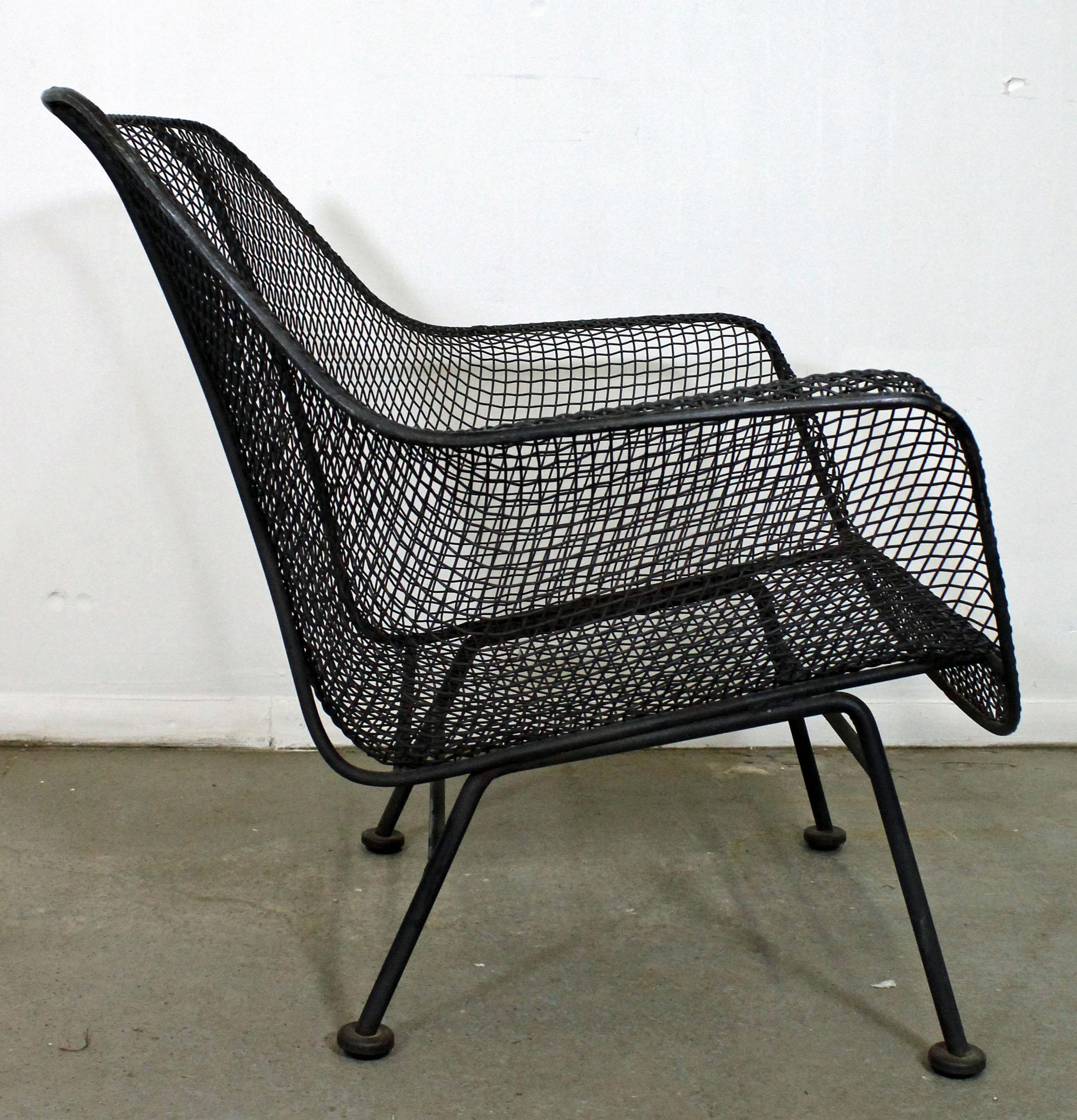 Wrought Iron Mid-Century Modern Russell Woodard 'Sculptura' Outdoor Lounge Chair
