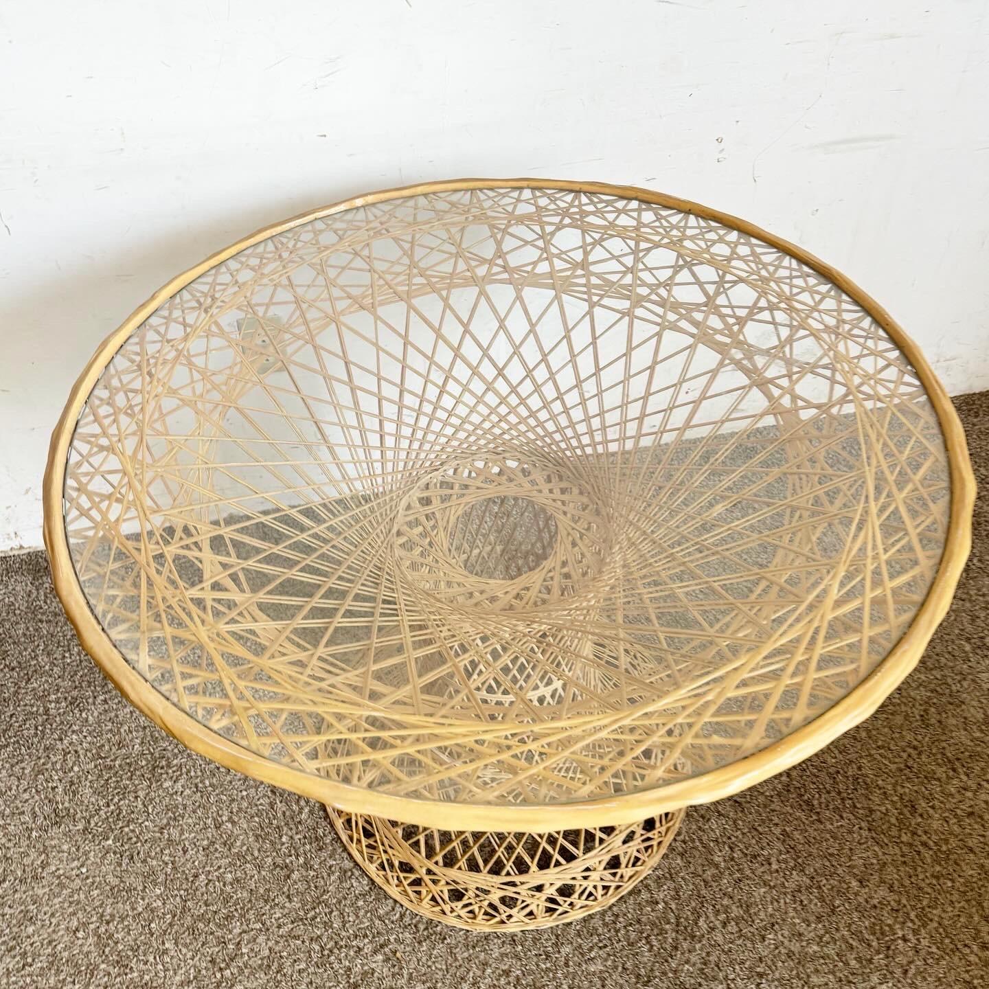 Mid Century Modern Russell Woodard Spun Fiber Glass Dining Set - 5 Pieces For Sale 1