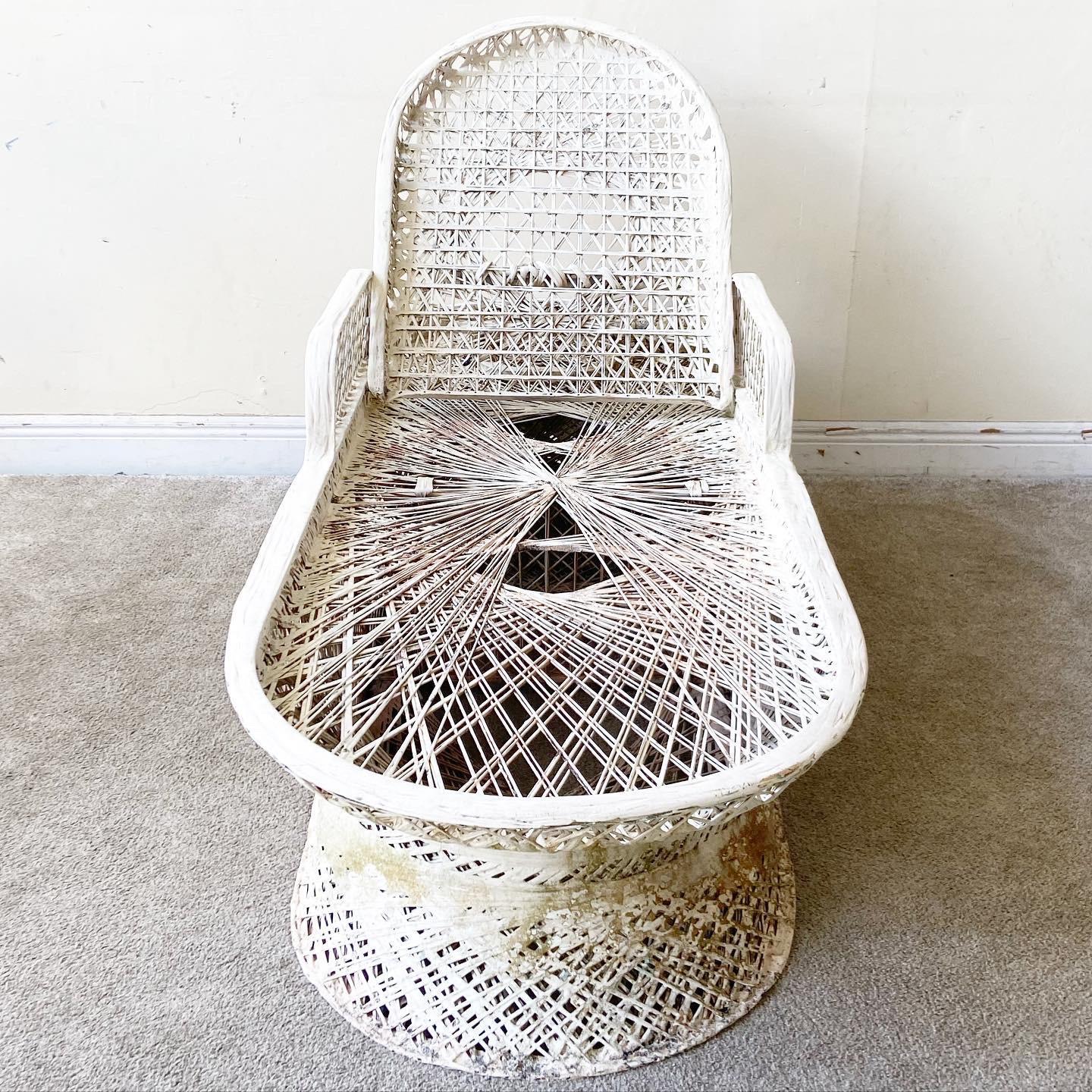 Chaise longue Russell Woodard en fibre de verre filée, moderne du milieu du siècle dernier en vente 1