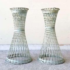 Mid Century Modern Russell Woodard Spun Fiberglass Plant Stands - a Pair