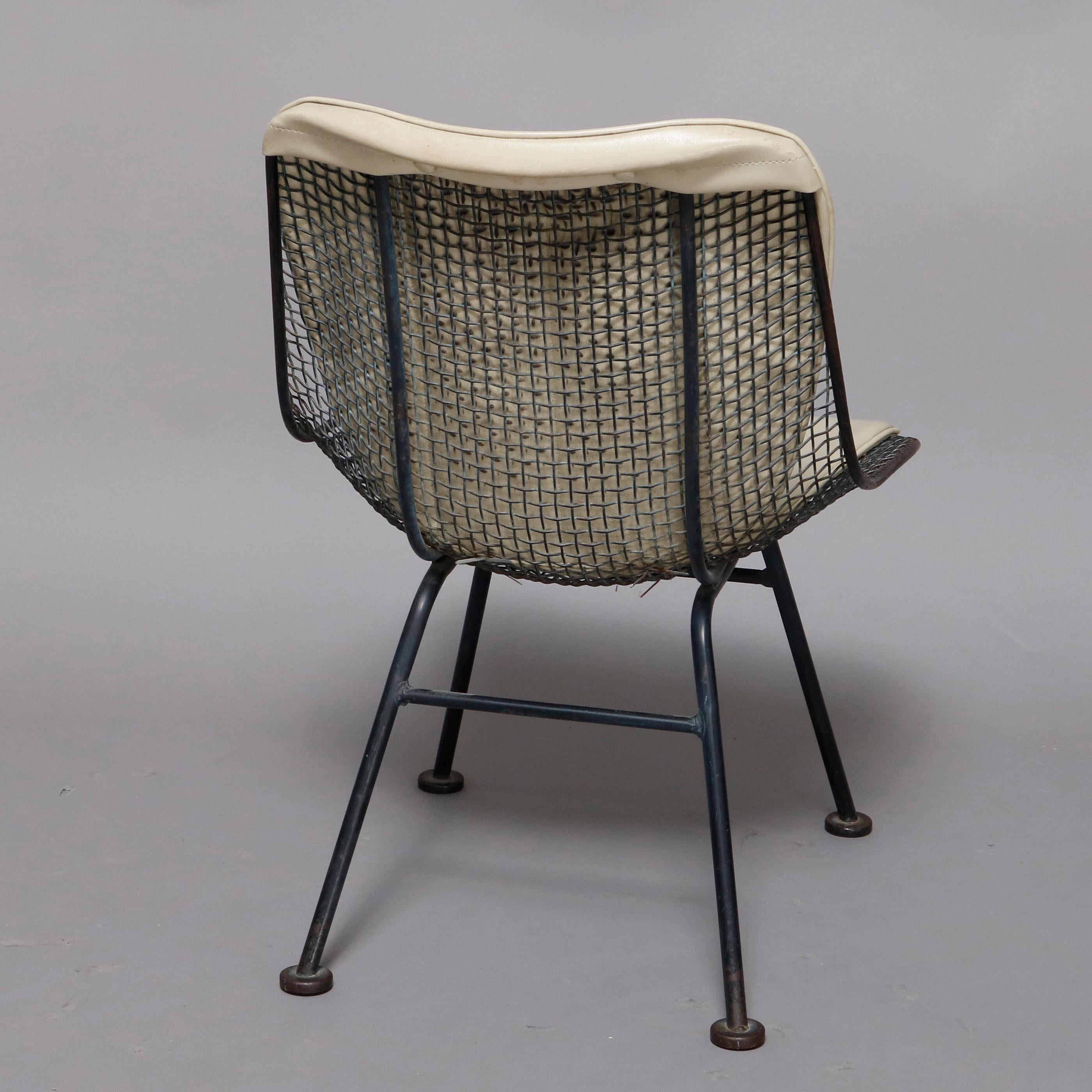 Mid-Century Modern Russell Woodward Mesh and Slate Dining Set, circa 1960 8