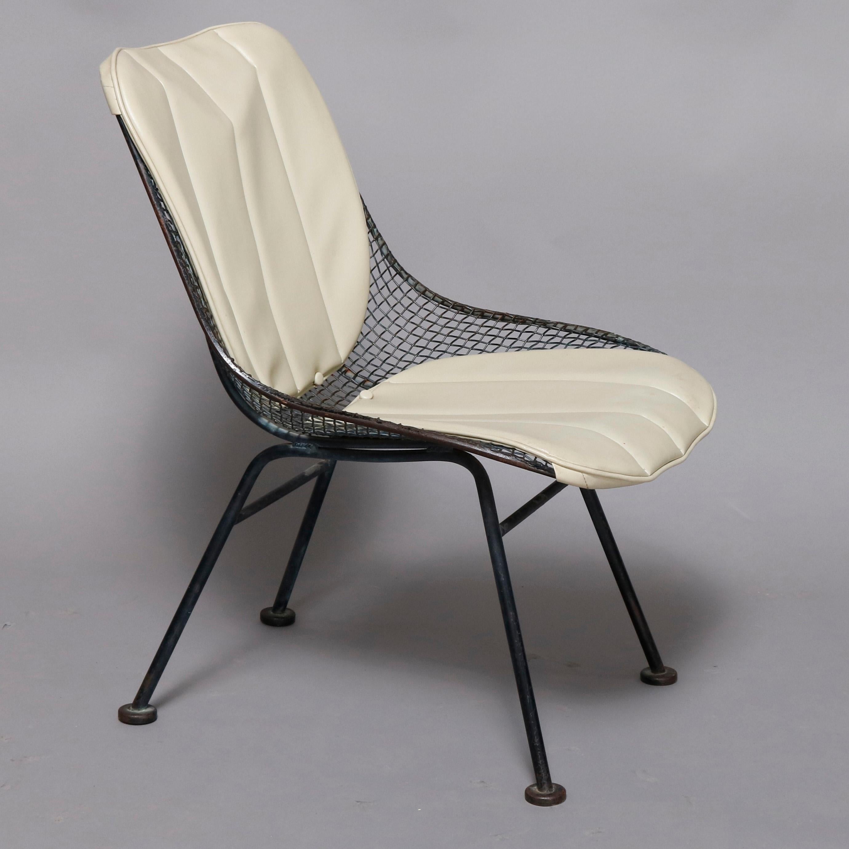 Mid-Century Modern Russell Woodward Mesh and Slate Dining Set, circa 1960 10