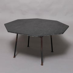 Mid-Century Modern Russell Woodward Mesh and Slate Dining Set, circa 1960