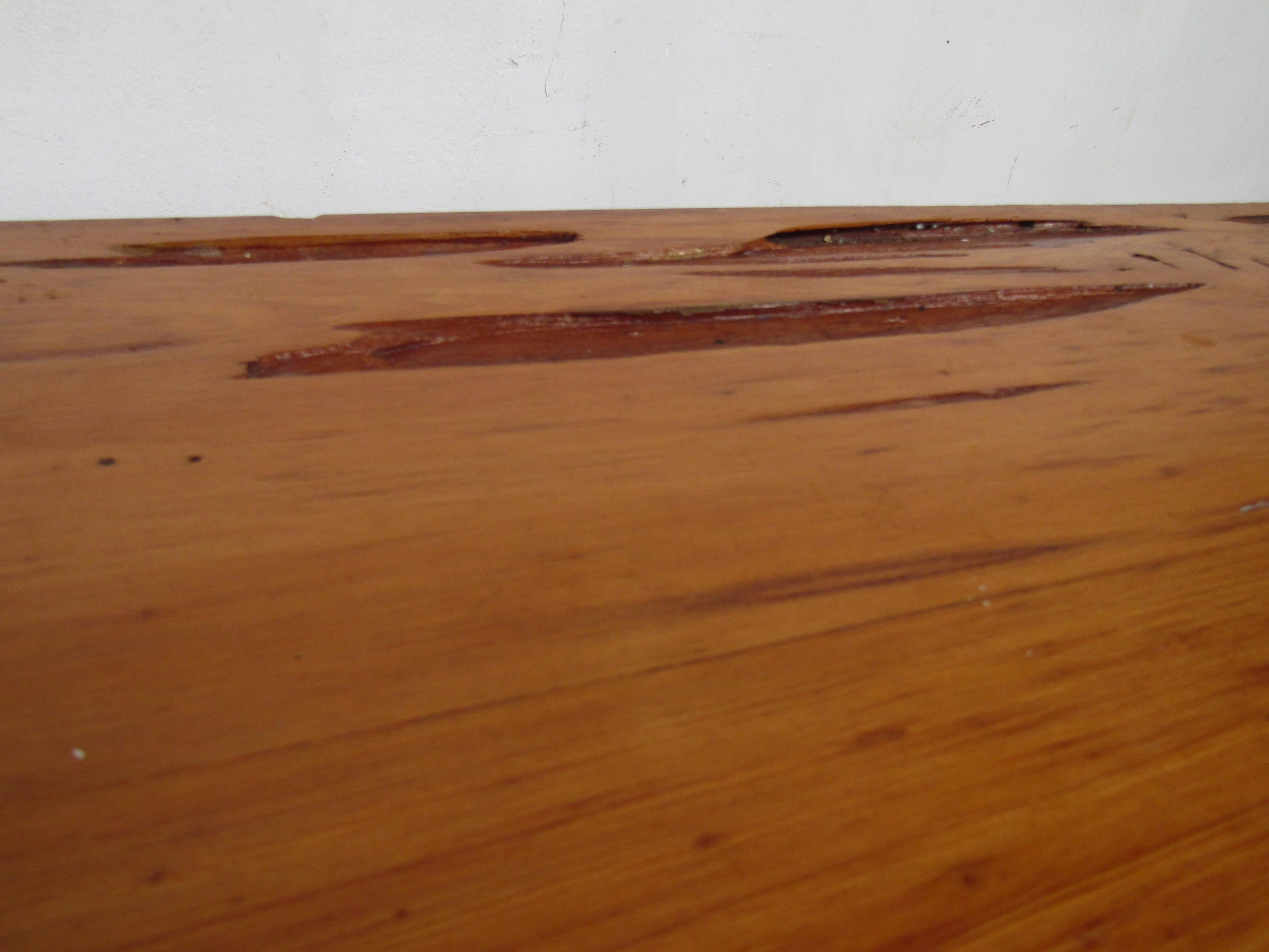 Mid-Century Modern Rustic Live Edge Coffee Table For Sale 4