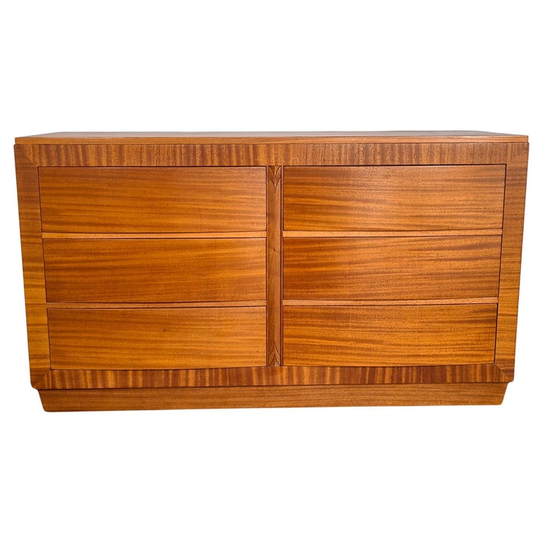 MidCentury Modern Rway Mahogany Wood Lowboy Dresser For Sale at