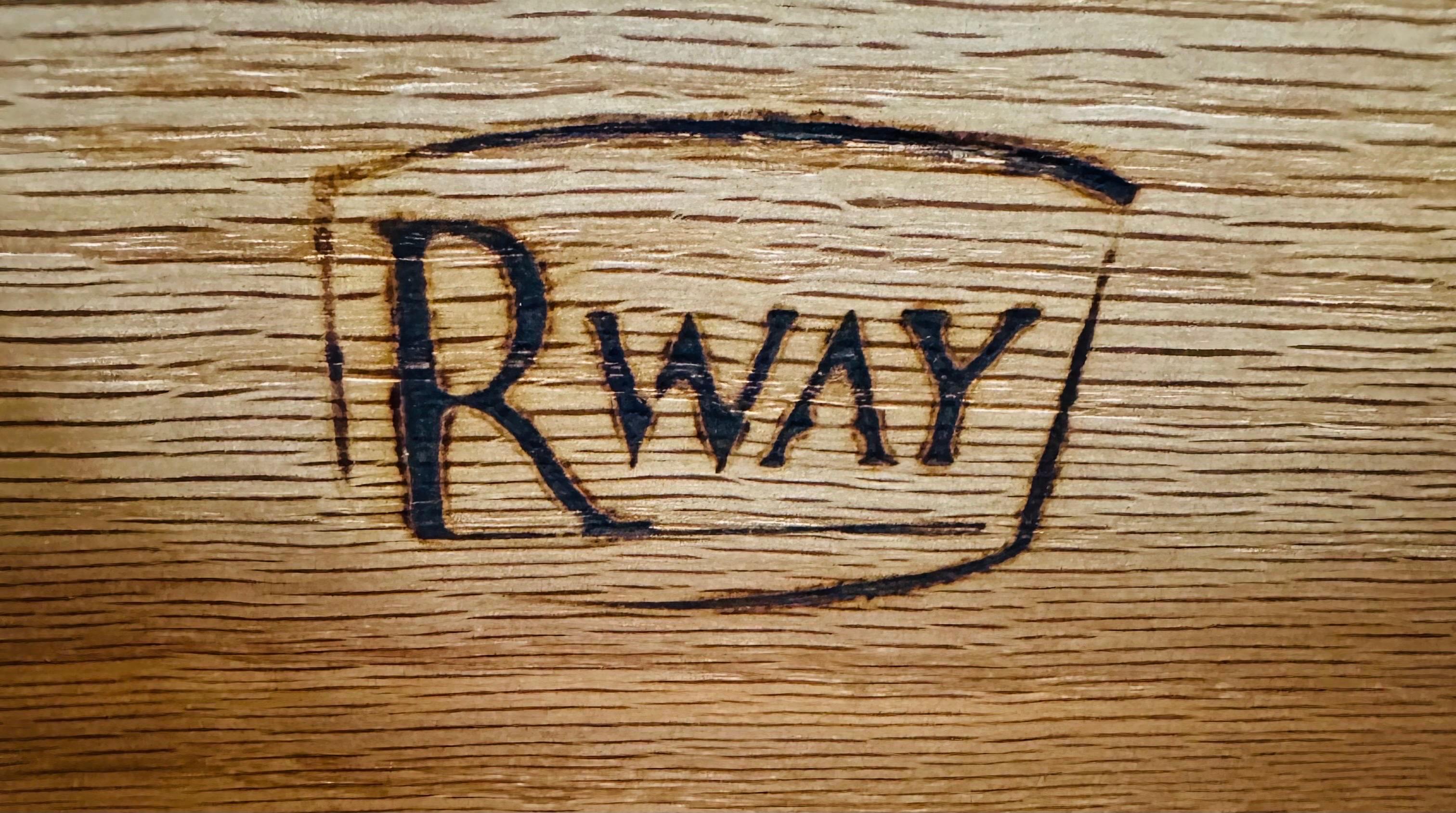 Mid-Century Modern Rway Walnut Triple Dresser 1