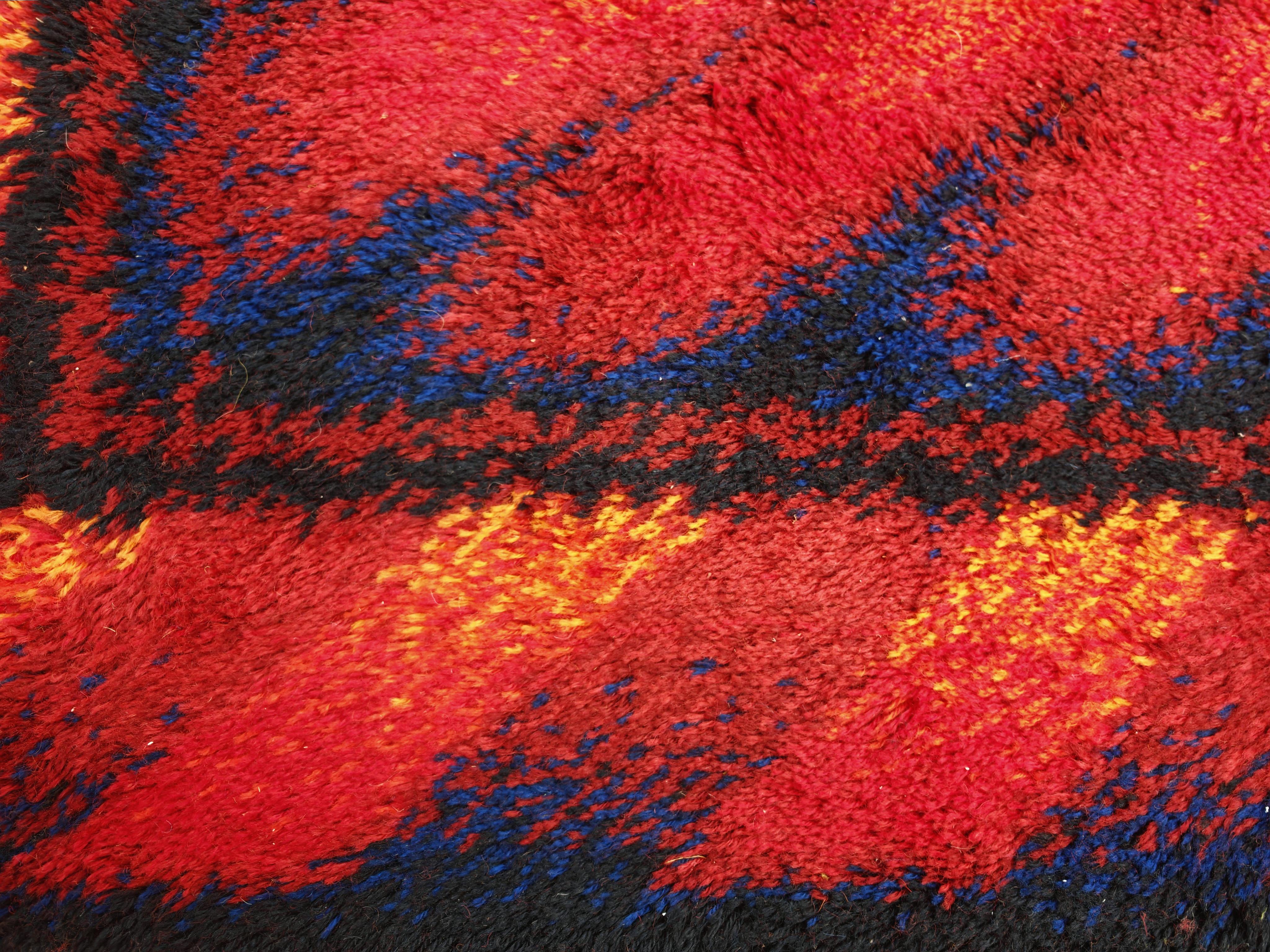 Tappeto Rya di Siegel Teppich, Germania Occidentale, metà del secolo scorso in vendita 4