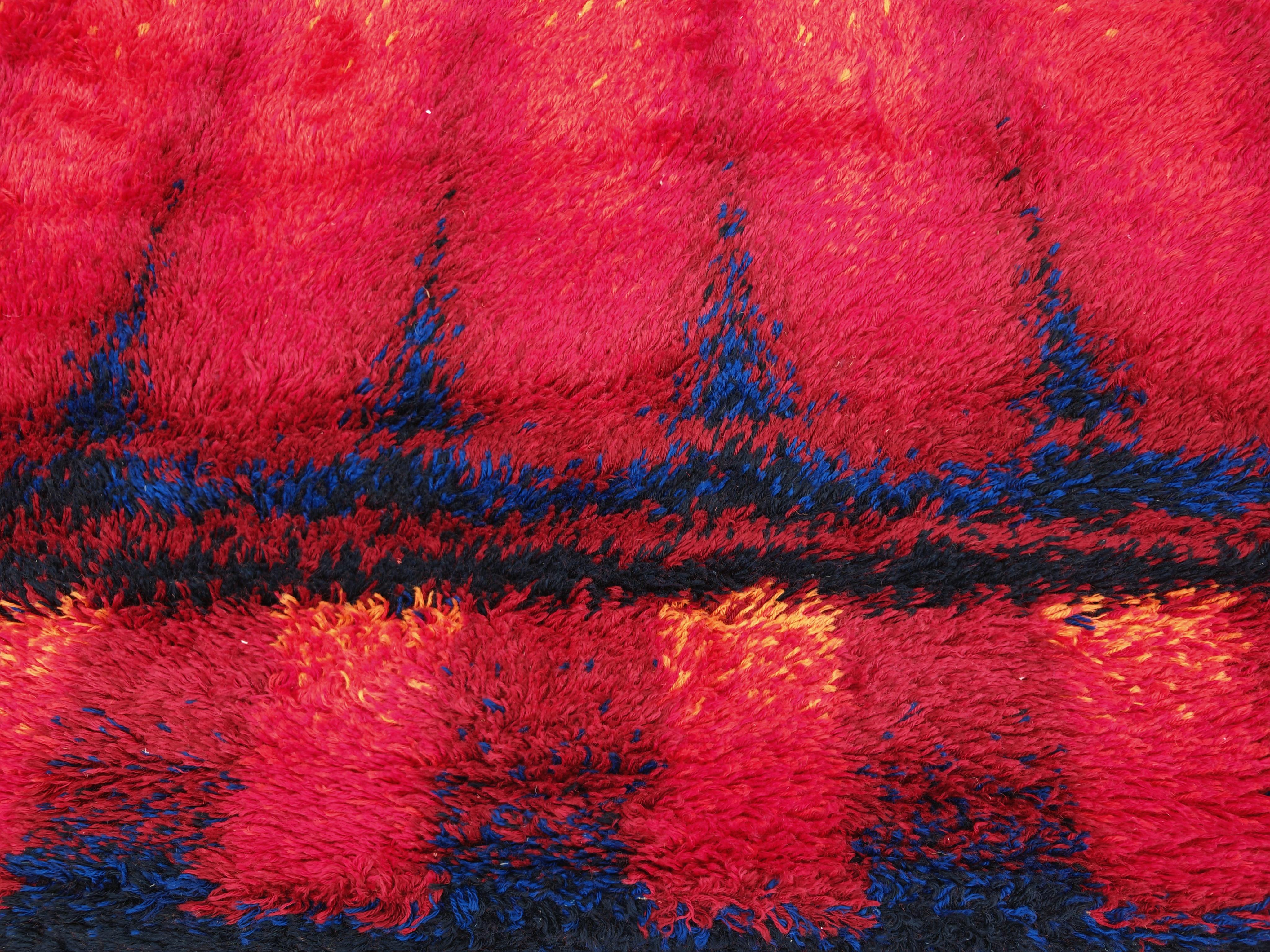 Mid-Century moderno Tappeto Rya di Siegel Teppich, Germania Occidentale, metà del secolo scorso in vendita