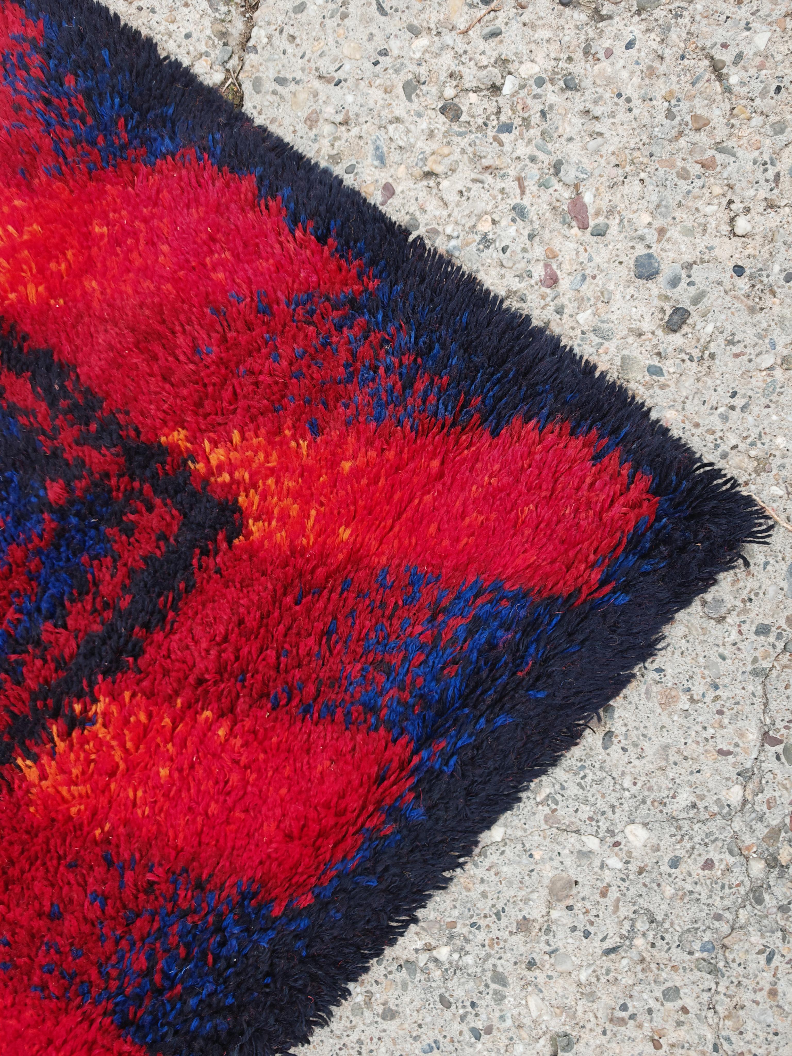 Tappeto Rya di Siegel Teppich, Germania Occidentale, metà del secolo scorso In condizioni buone in vendita a Beograd, RS