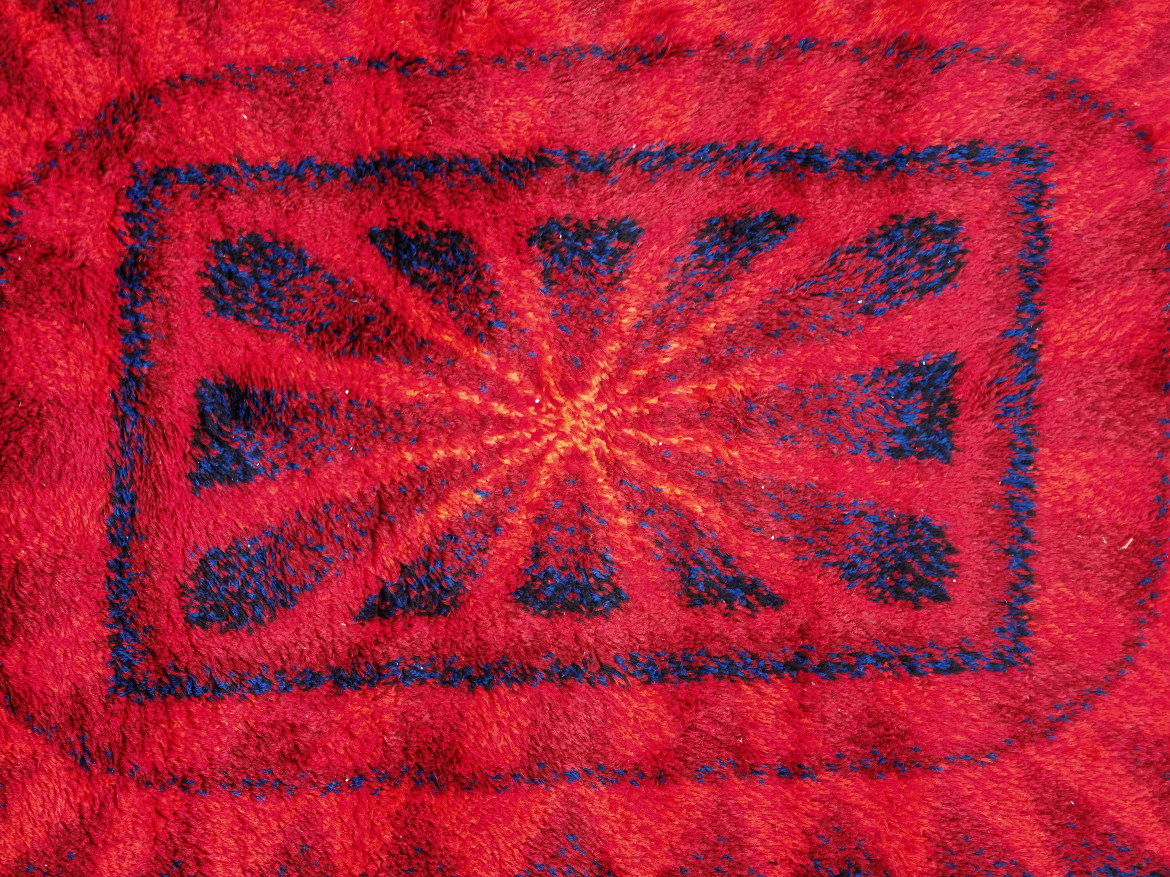 Tappeto Rya di Siegel Teppich, Germania Occidentale, metà del secolo scorso in vendita 2