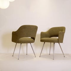 Mid Century Modern Saarinen armchairs, set of 2- New Upholstery
