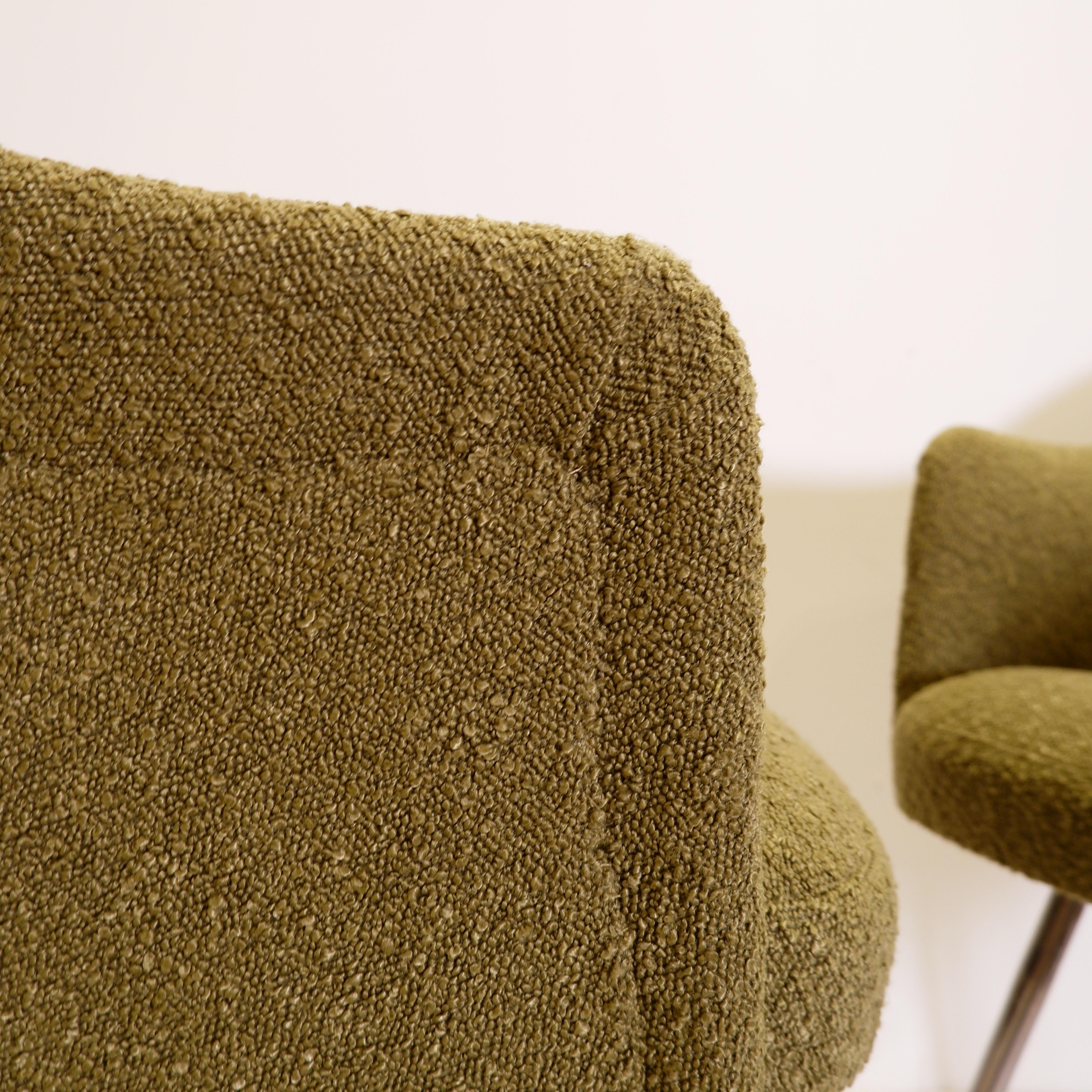 Poltrone Saarinen del Mid Century Modern, set di 2 &New Upholstery in vendita 3