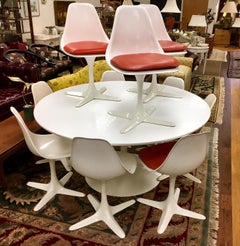 Mid-Century Modern Saarinen Tulip Dining Set by Burke USA, 1970s