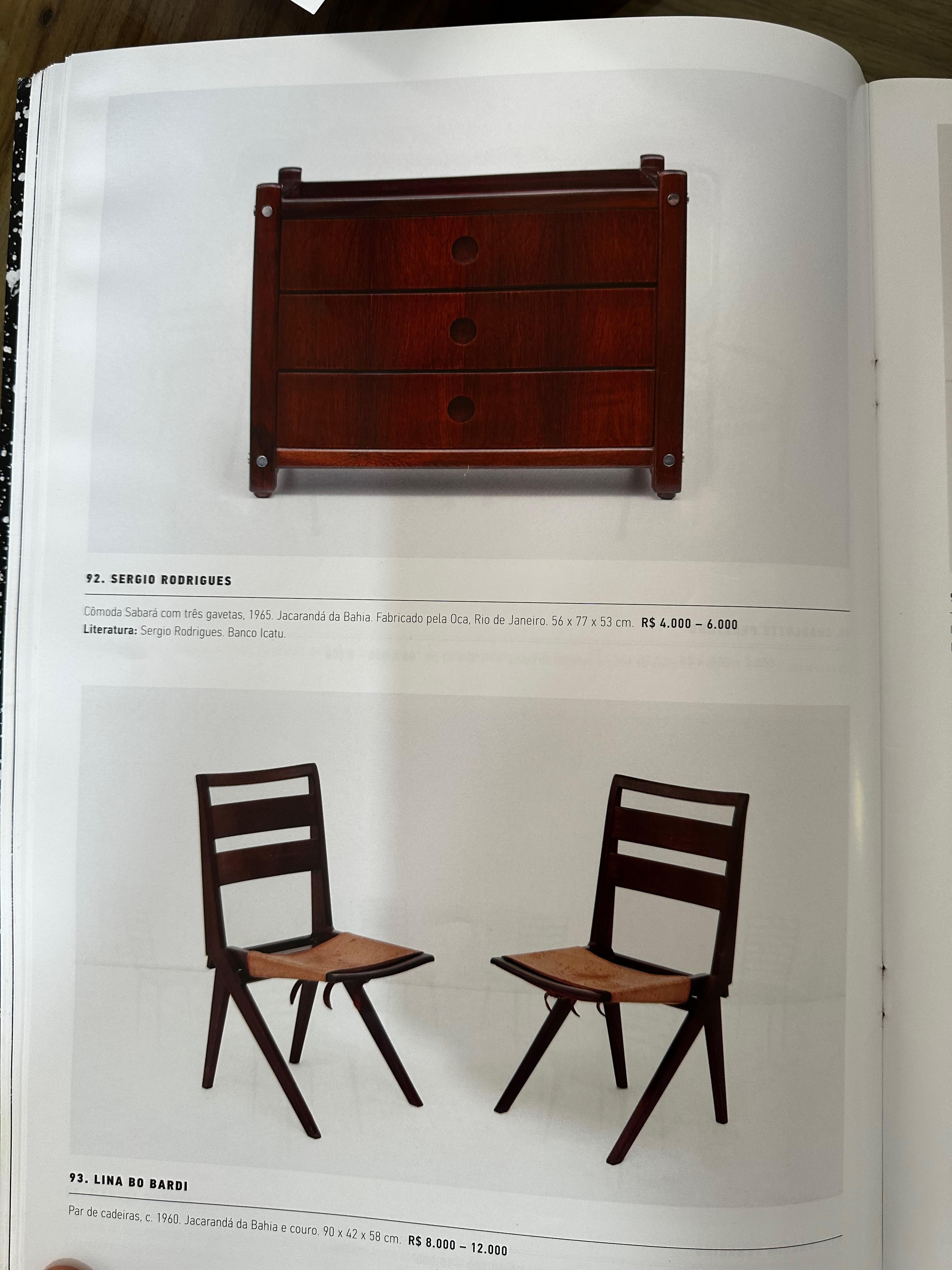 Mid-century Modern “Sabara” Side Tables in Rosewood Sergio Rodrigues, Brazil For Sale 5