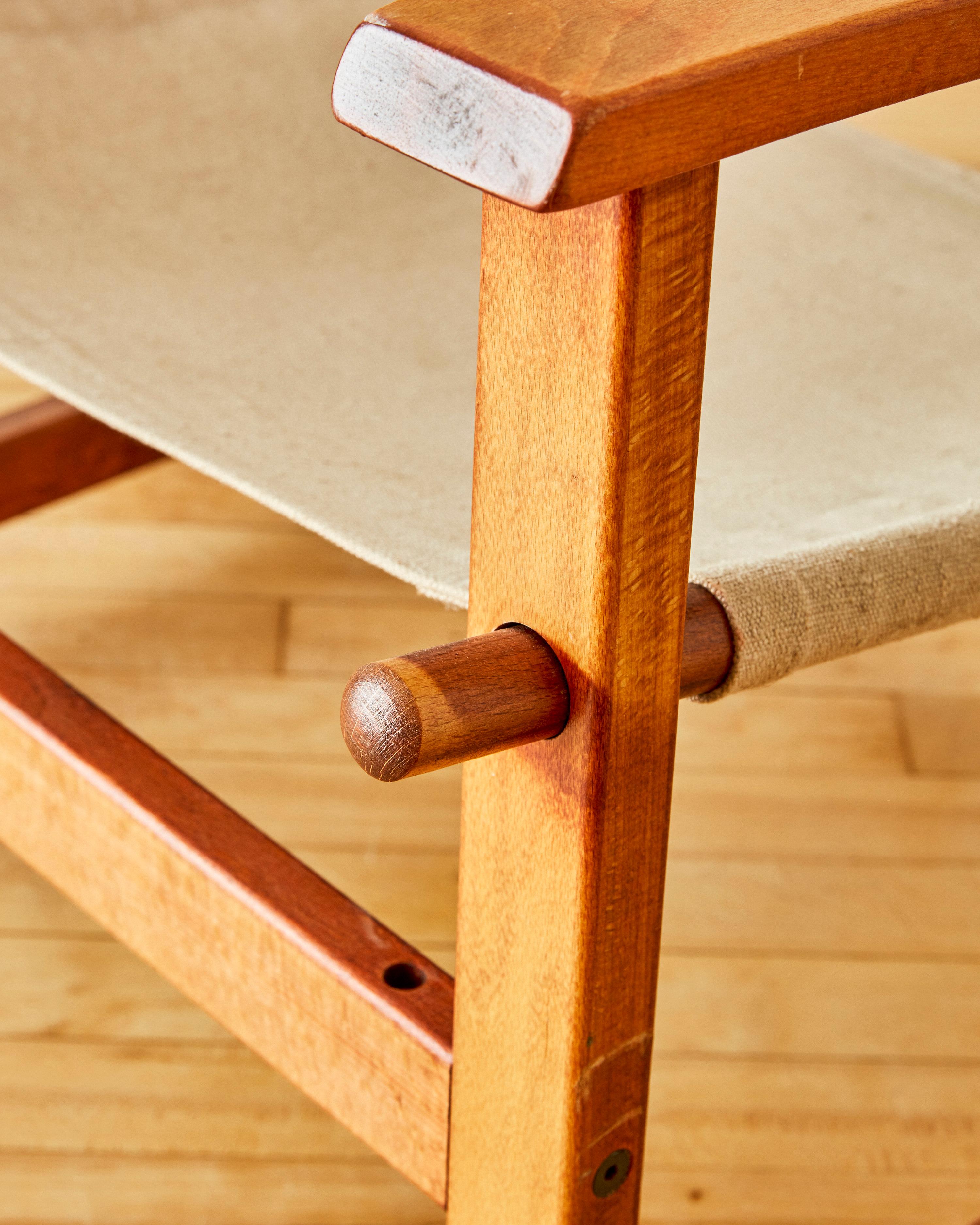 20th Century Mid-Century Modern Safari Chair by Hyllinge Mobler