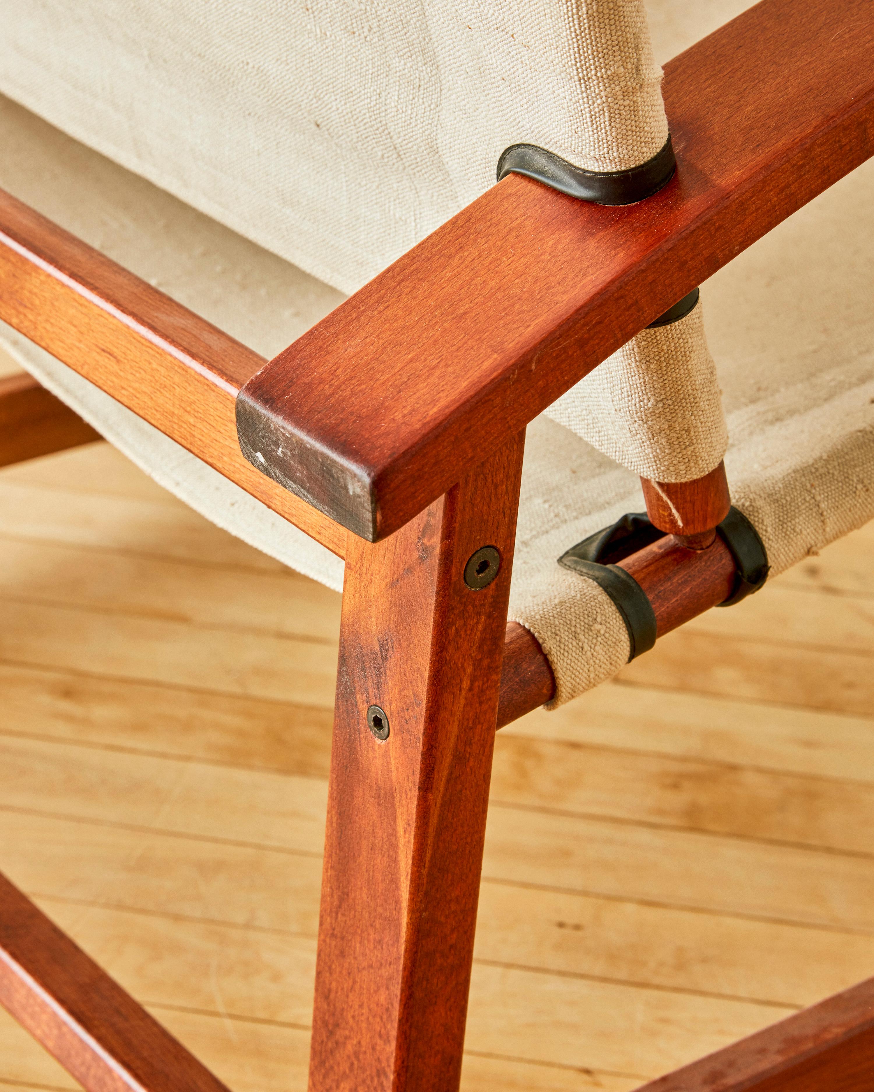 20ième siècle Chaise Safari moderne du milieu du siècle dernier par Hyllinge Mobler