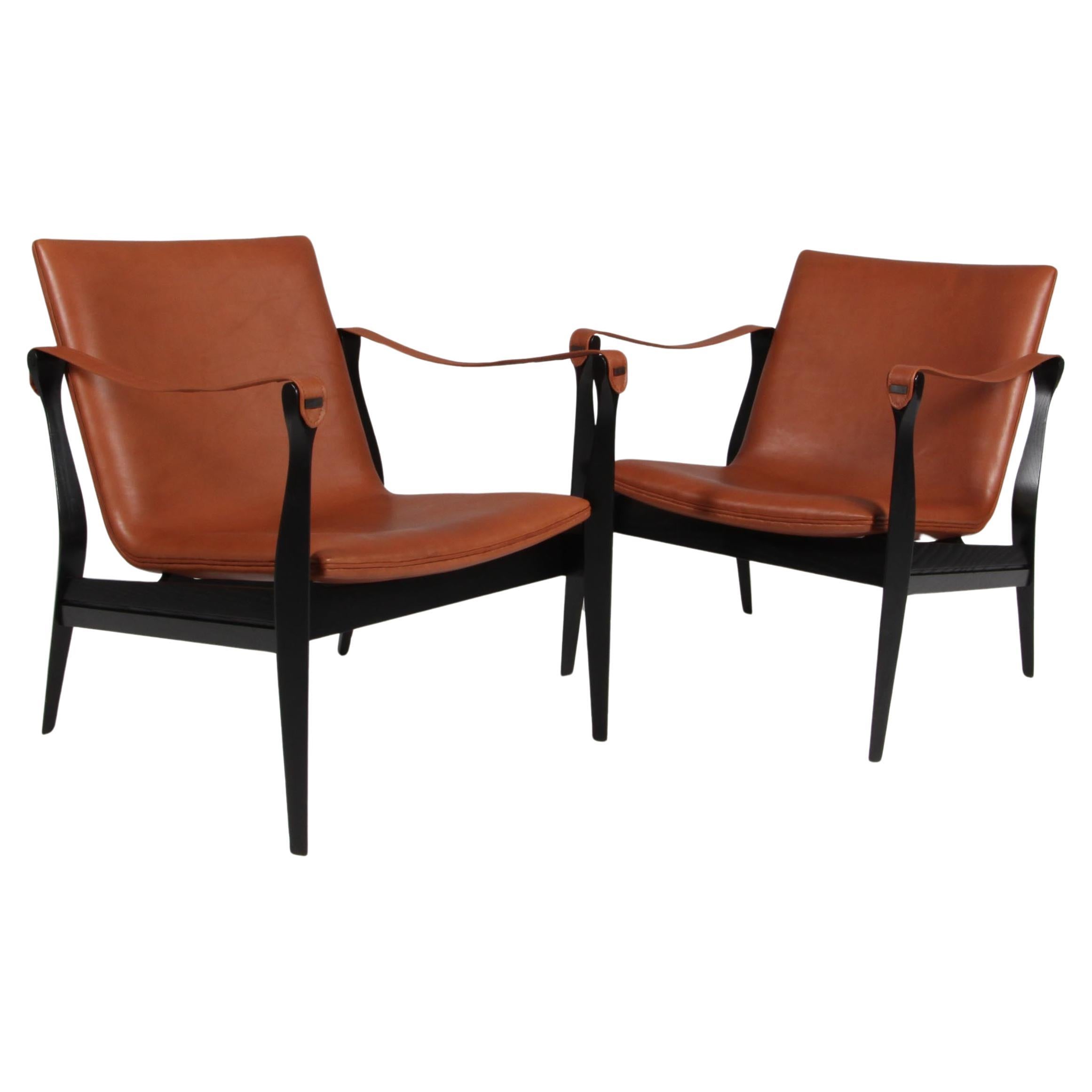 Mid-Century Modern Safari Lounge Chair by Ebbe & Karen Clemmensen For Sale