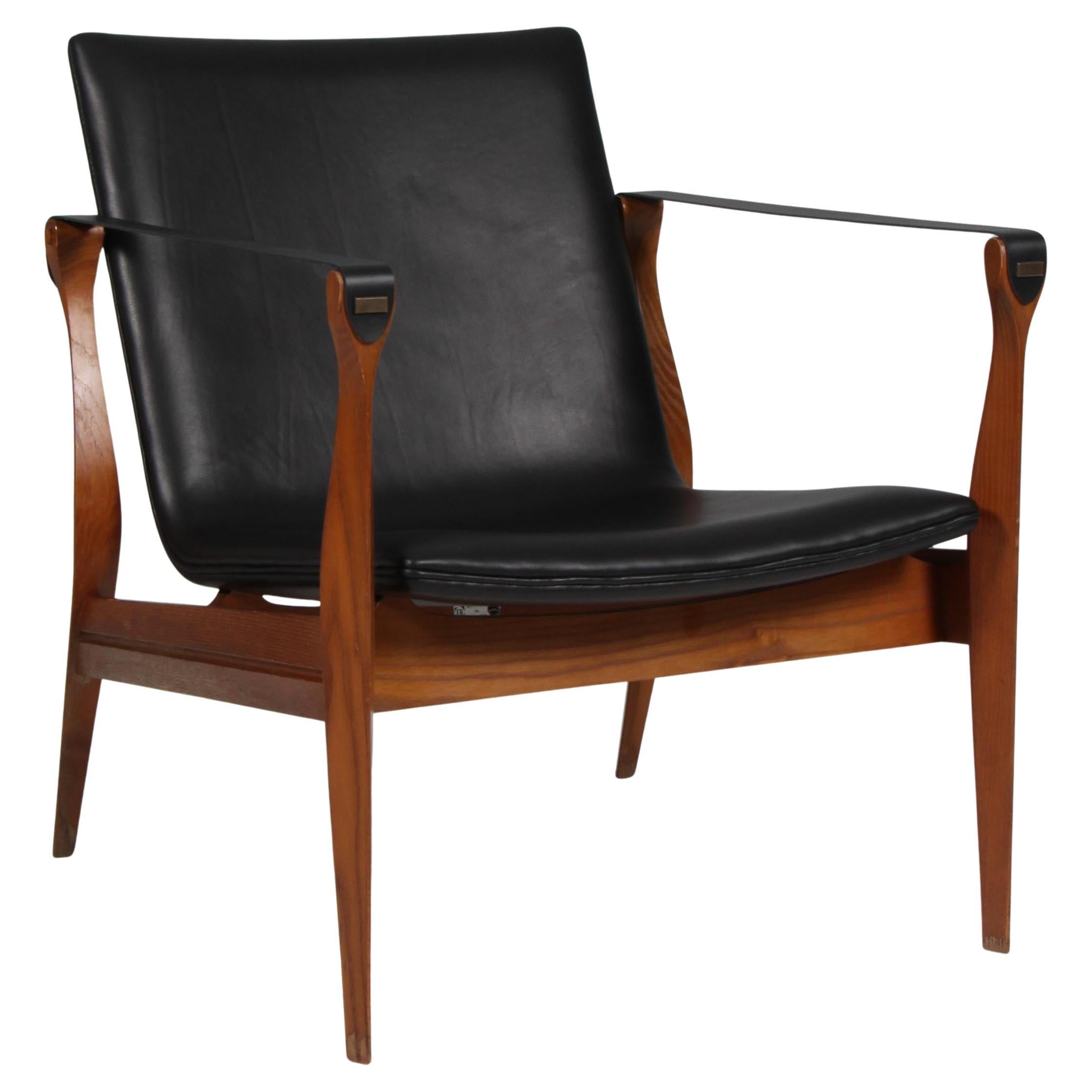 Mid-Century Modern Safari Lounge Chair by Ebbe & Karen Clemmensen