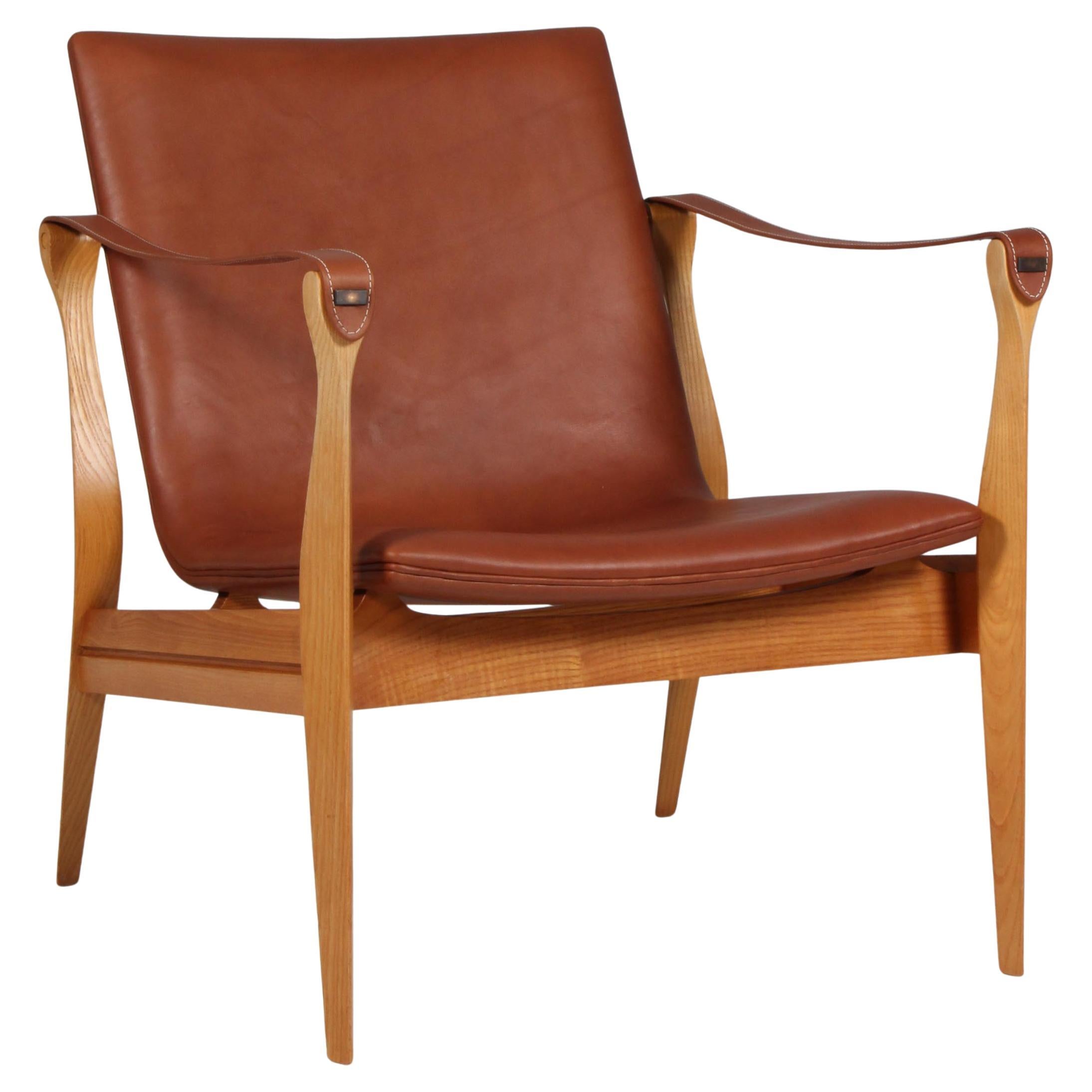 Mid-Century Modern Safari Lounge Chair by Ebbe & Karen Clemmensen