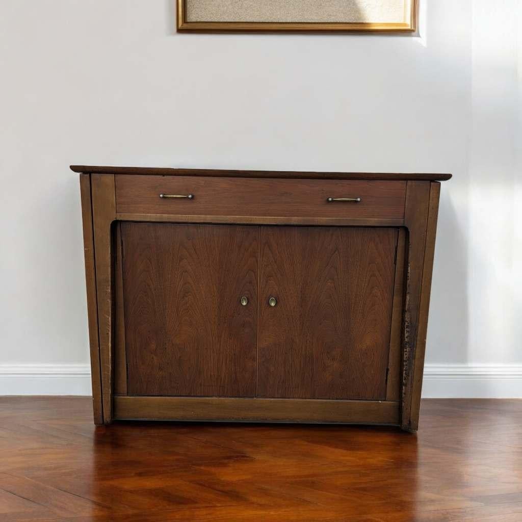 Mueble Saginaw Moderno de Mitad de Siglo Mesa de Comedor Convertible Extendomatic Cabina en venta 10