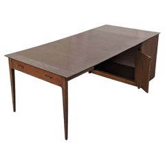 Mid-Century Modern Saginaw Furniture Extendomatic Convertible Dining Table Cabin