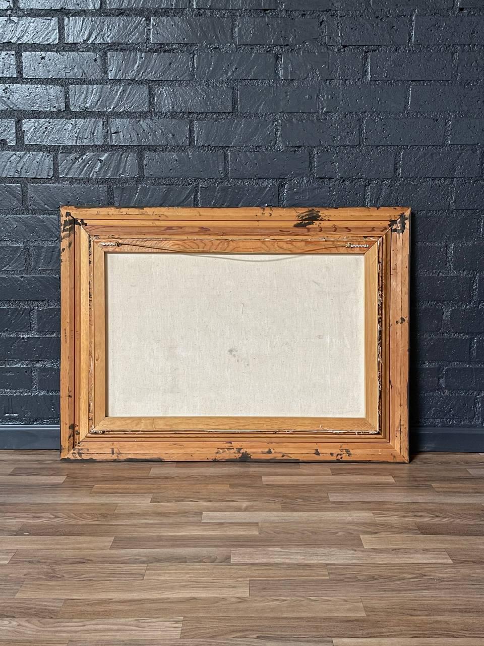 Pintura al óleo Flota de veleros moderna de mediados de siglo de Alfred B. - Original firmada en venta 1