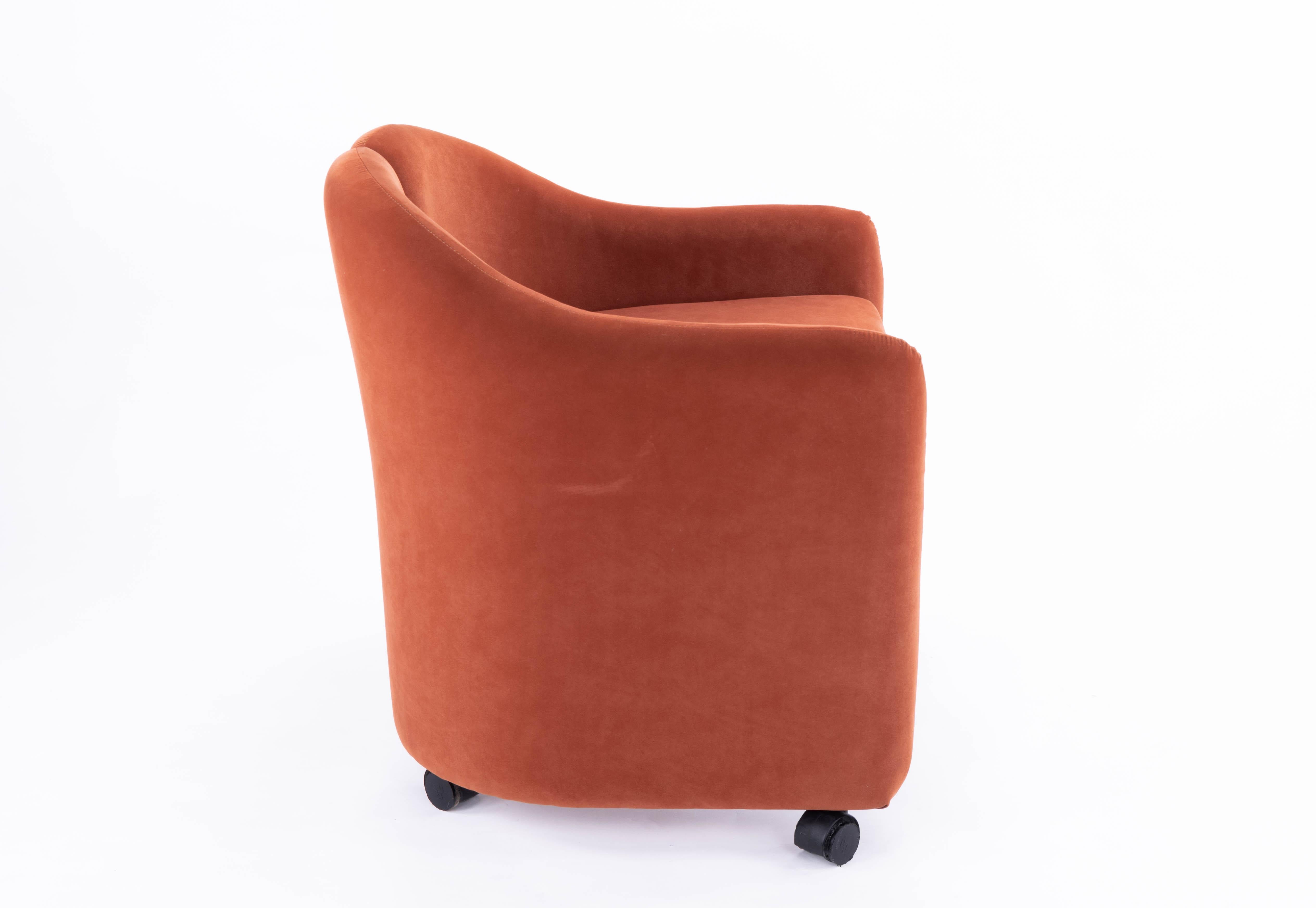 PS 142 Eugenio Gerli Mid-Century Modern Salmon Armchair for Tecno , Spain 70s 8