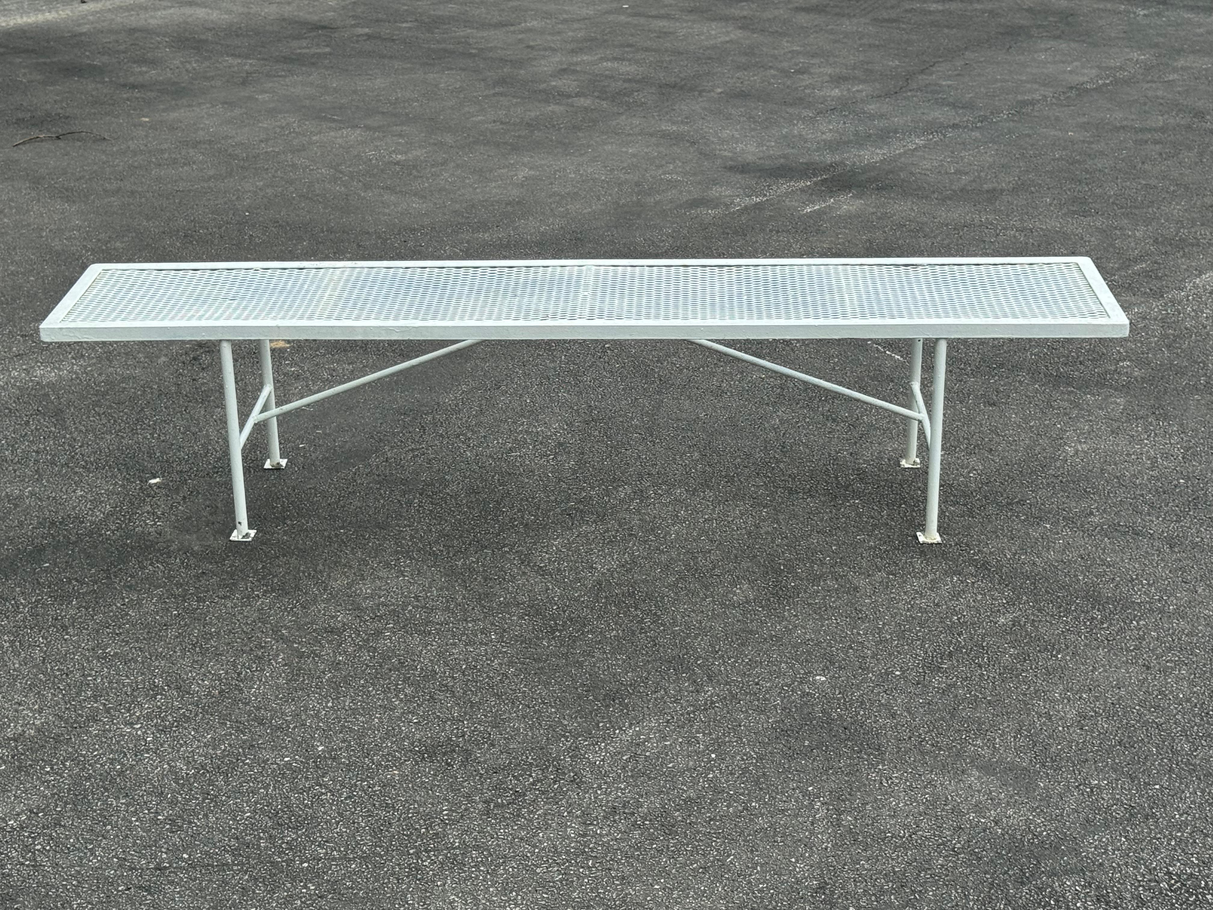 Mid-Century Modern Salterini Era White Picnic Bench Table or Patio Dining Set  For Sale 10