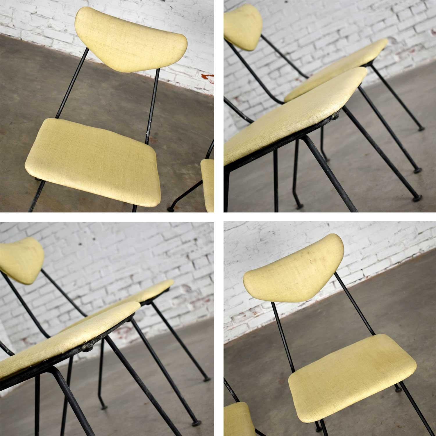 Salterini paire de chaises de salle à manger de patio Neva-Rust de style moderne du milieu du siècle dernier en vente 4