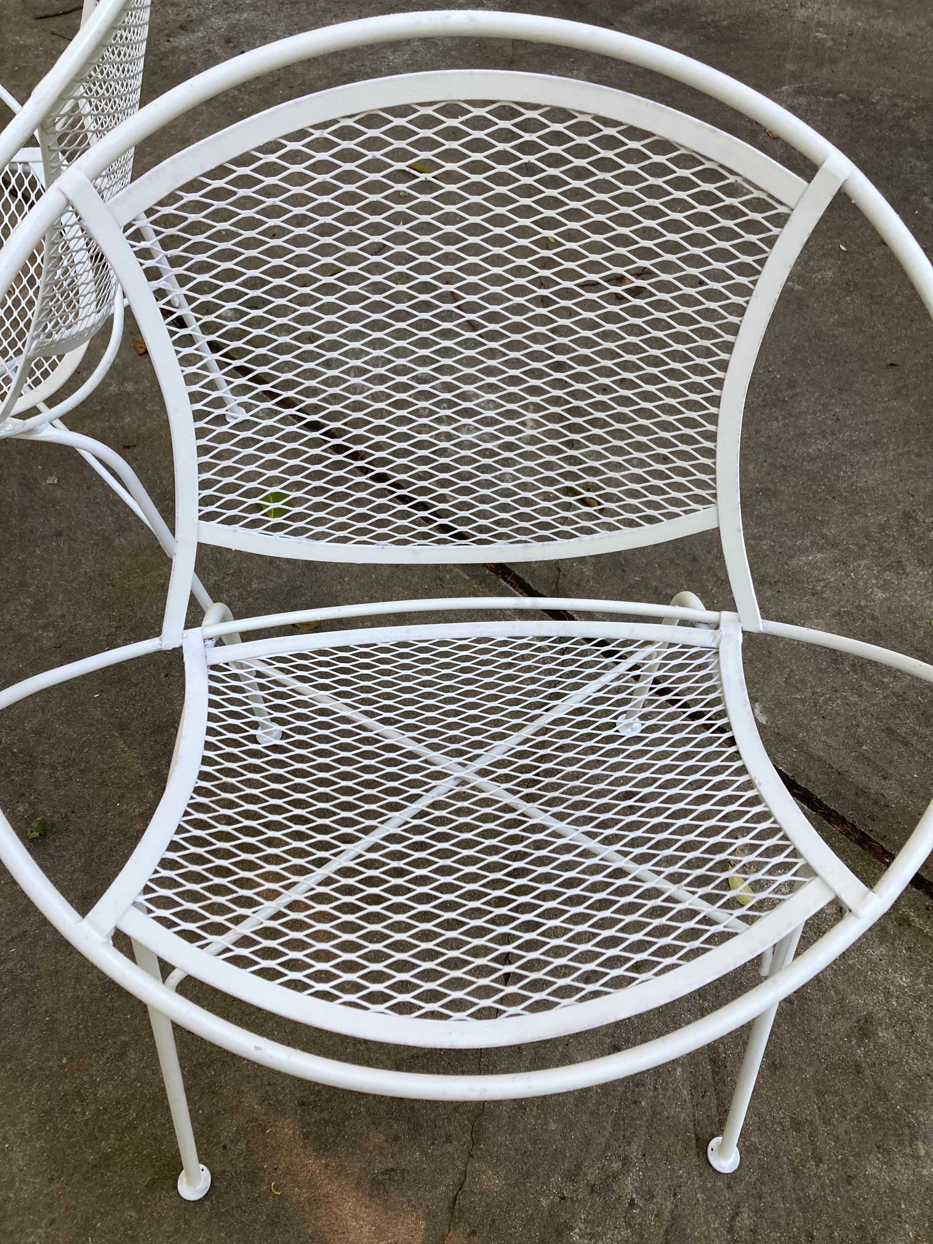mid century modern salterini radar chairs in white - set of 6 For Sale 1
