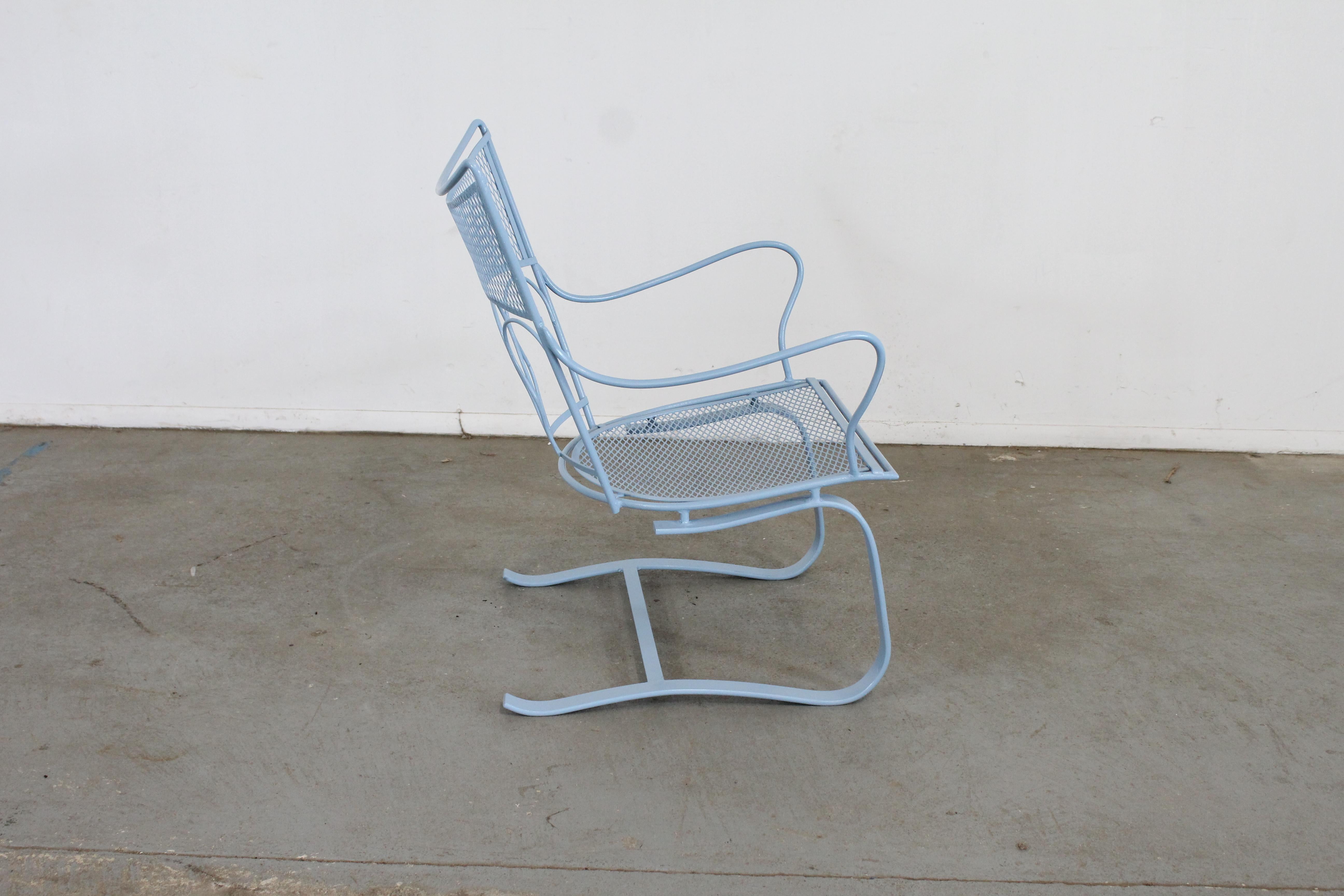 Salterini fauteuil de patio Springer Rocker moderne du milieu du siècle dernier Bon état - En vente à Wilmington, DE