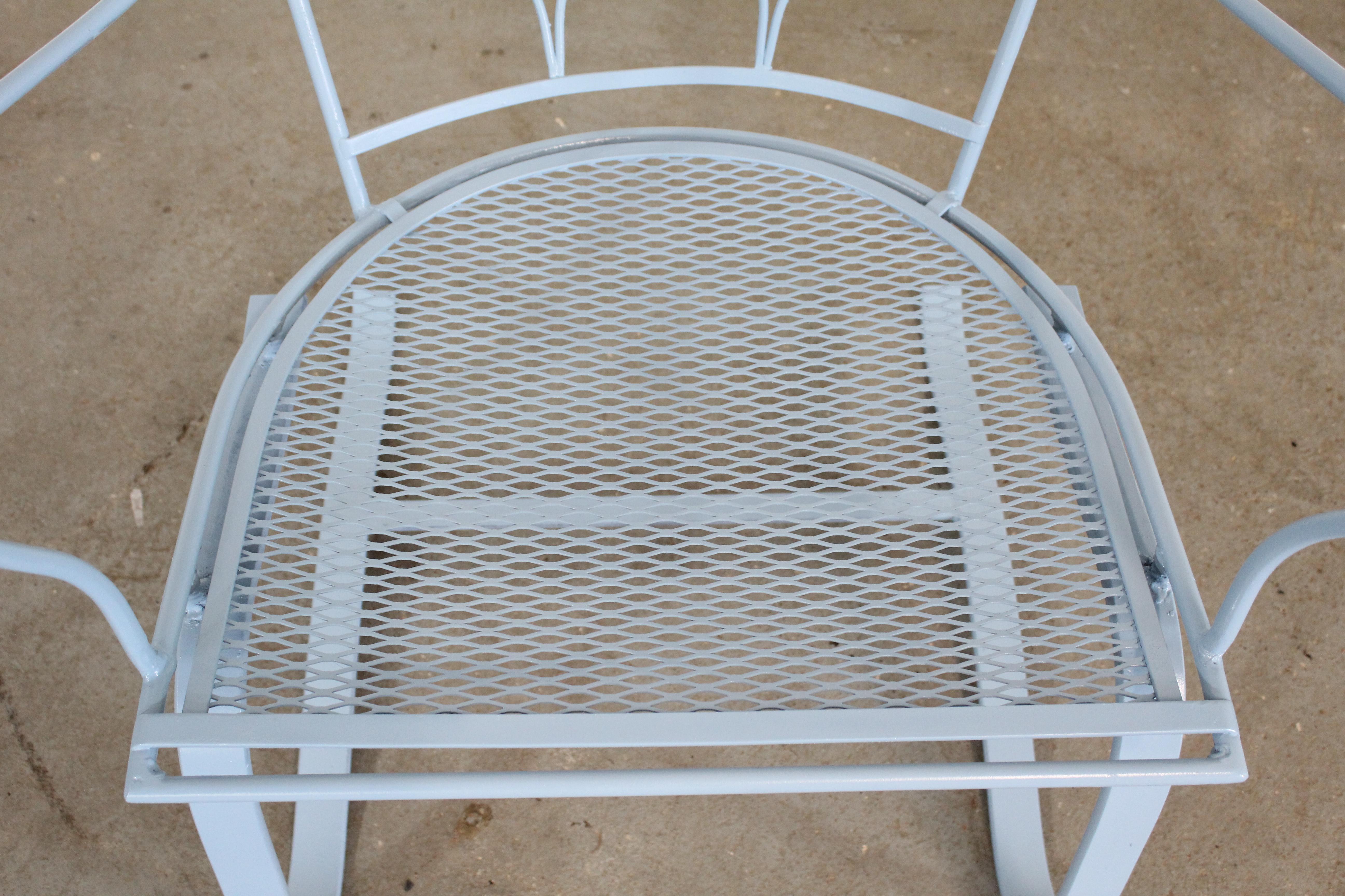 Métal Salterini fauteuil de patio Springer Rocker moderne du milieu du siècle dernier en vente