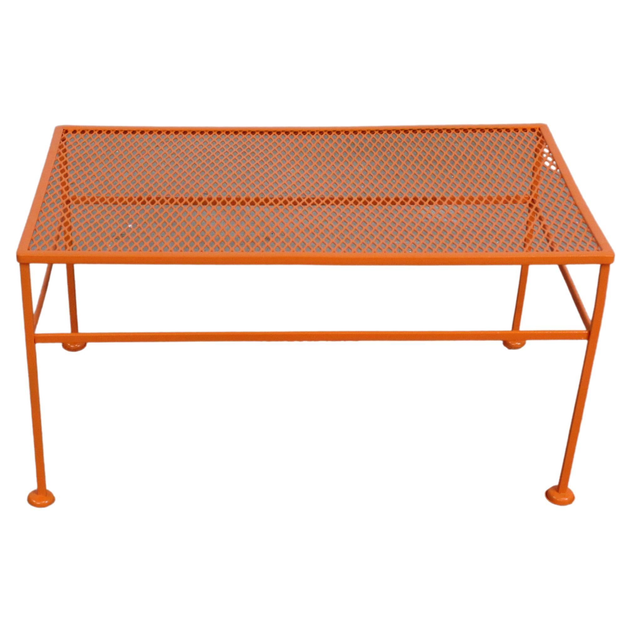 Ikea orange metal bench sale