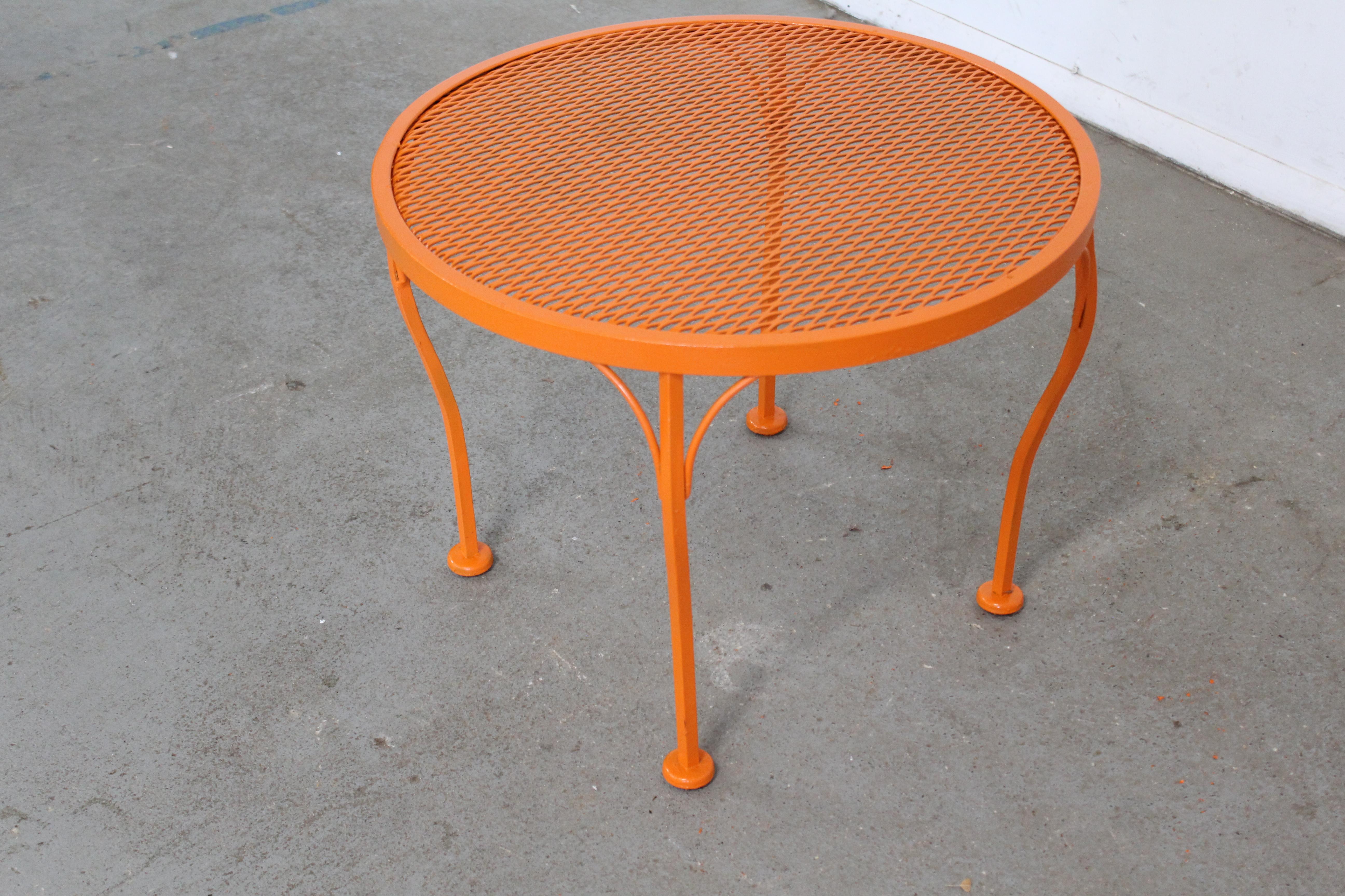 Mid-20th Century Mid-Century Modern Salterini Style Outdoor/Patio Coffee/Side Table For Sale