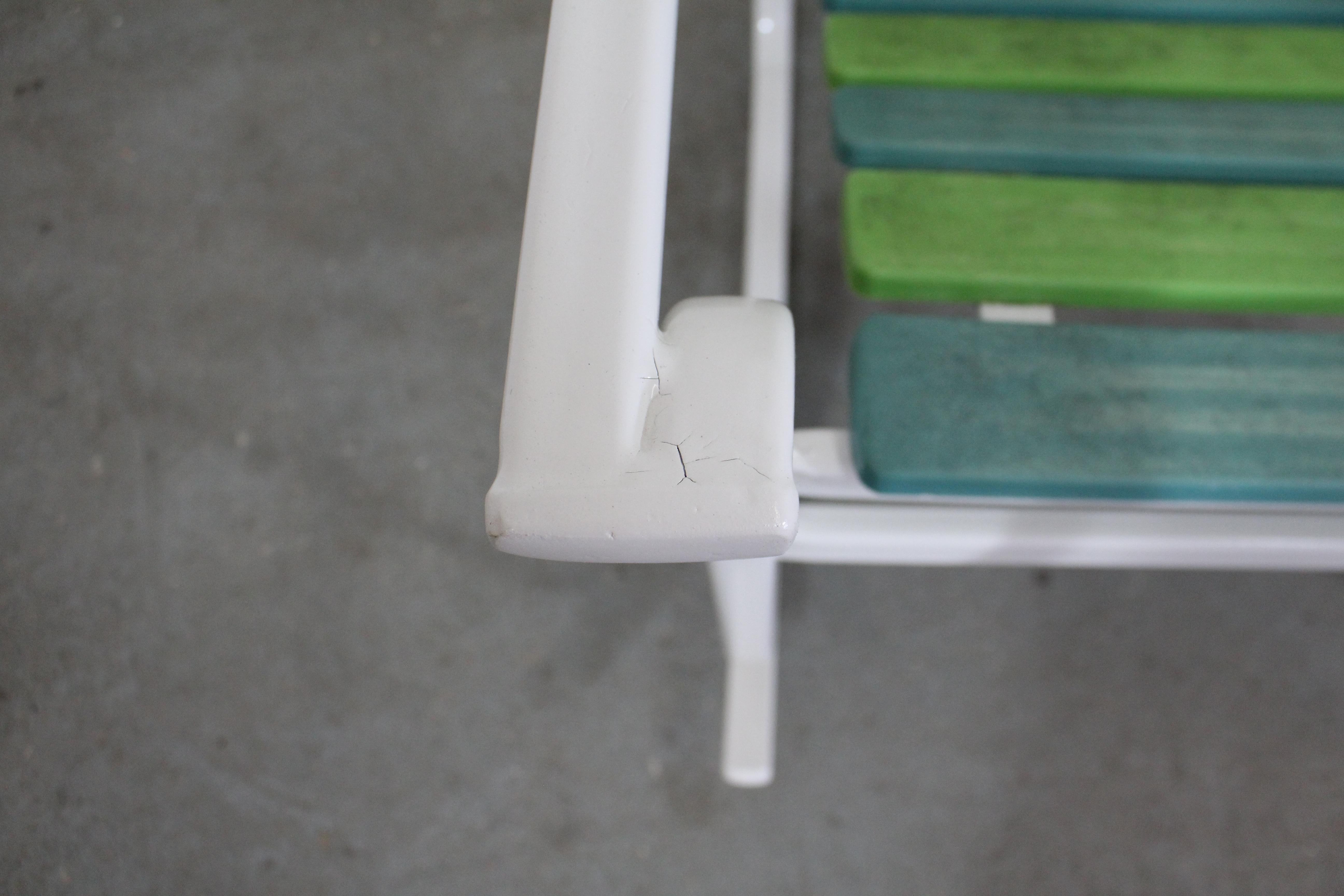 Mid-Century Modern Samsonite Outdoor Tubular Steel Rocking Chair 1