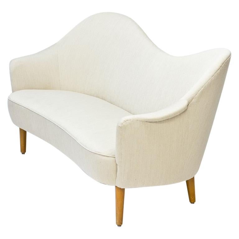 Mid-Century Modern Samspel Sofa by Carl Malmsten, Sweden for AB Records, 1950s