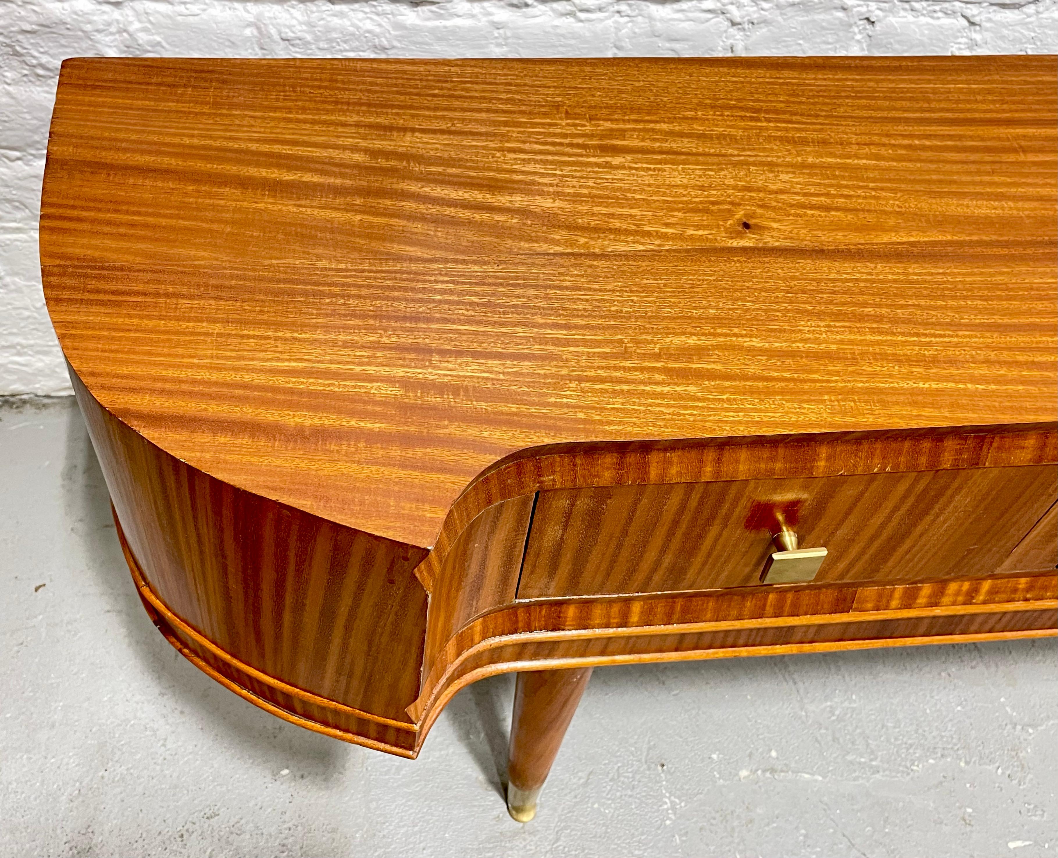 Mid Century MODERN Sapele Wood French CONSOLE, circa 1950s For Sale 10